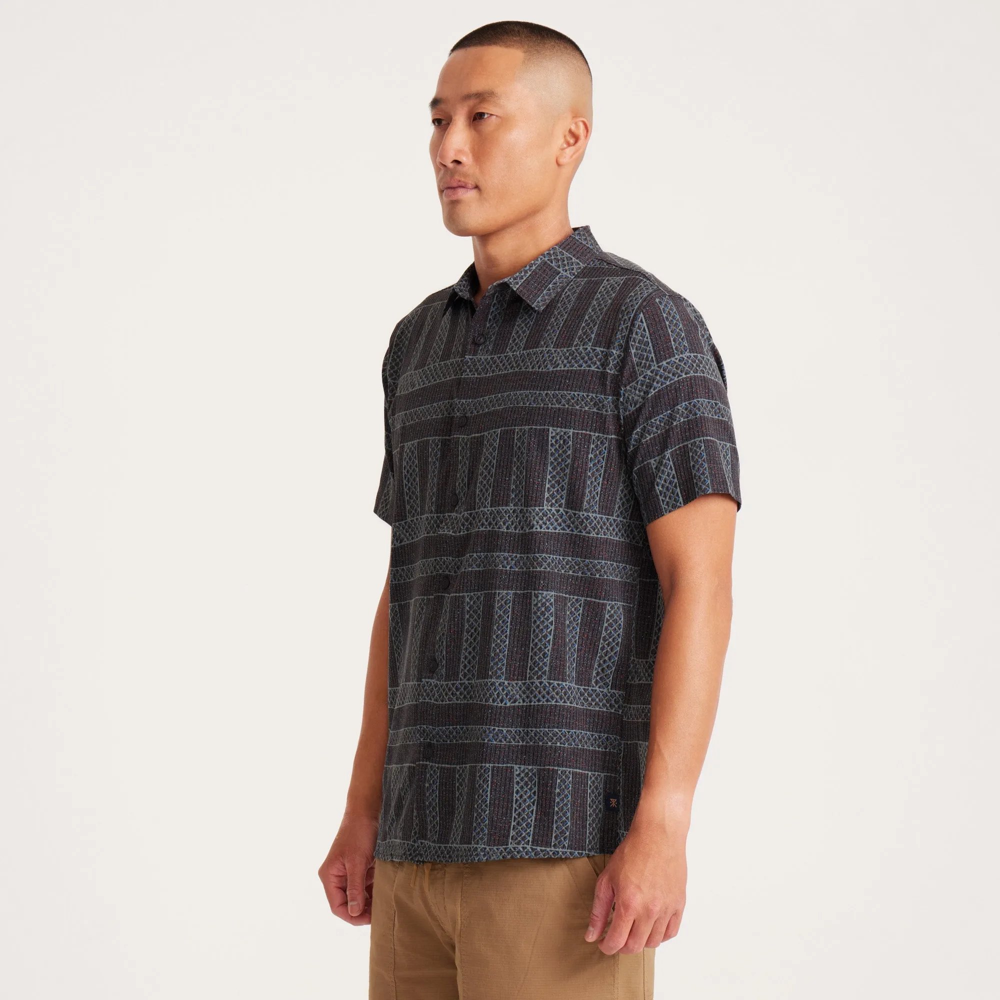 Bless Up Breathable Stretch Shirt - H.O.D Jimlamara Black sold by Roark product image thumbnail 4