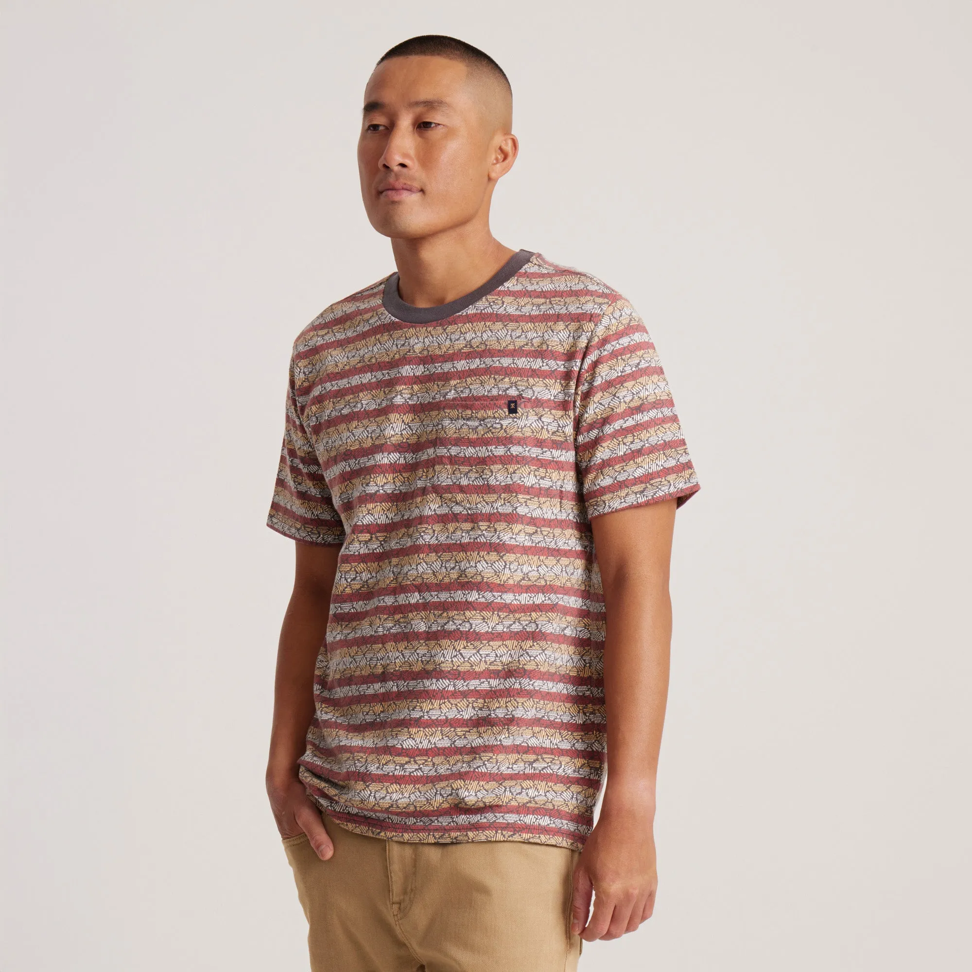 Journey Jacquard Short Sleeve Tee - H.O.D Sunburst sold by Roark product image thumbnail 4