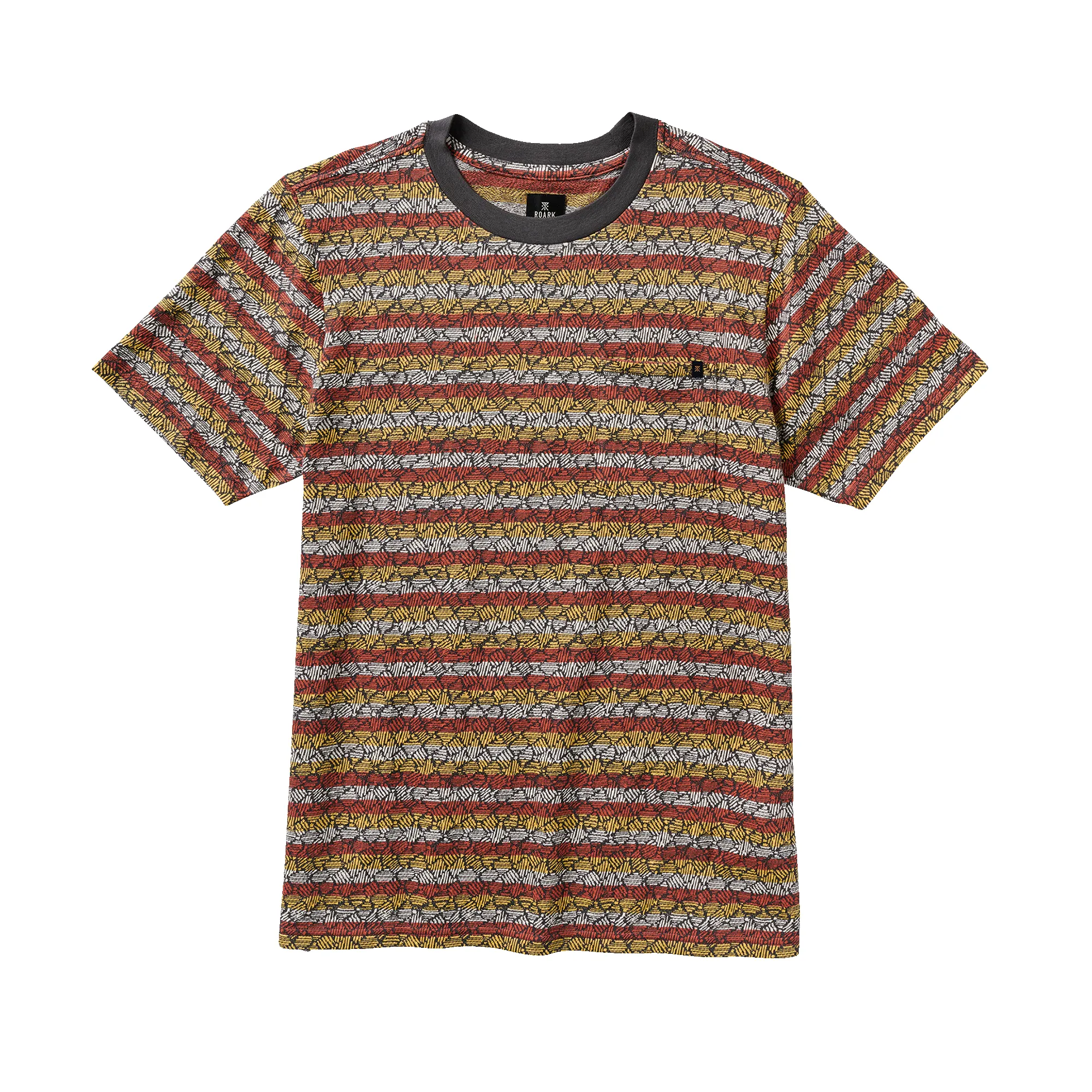 Journey Jacquard Short Sleeve Tee - H.O.D Sunburst sold by Roark