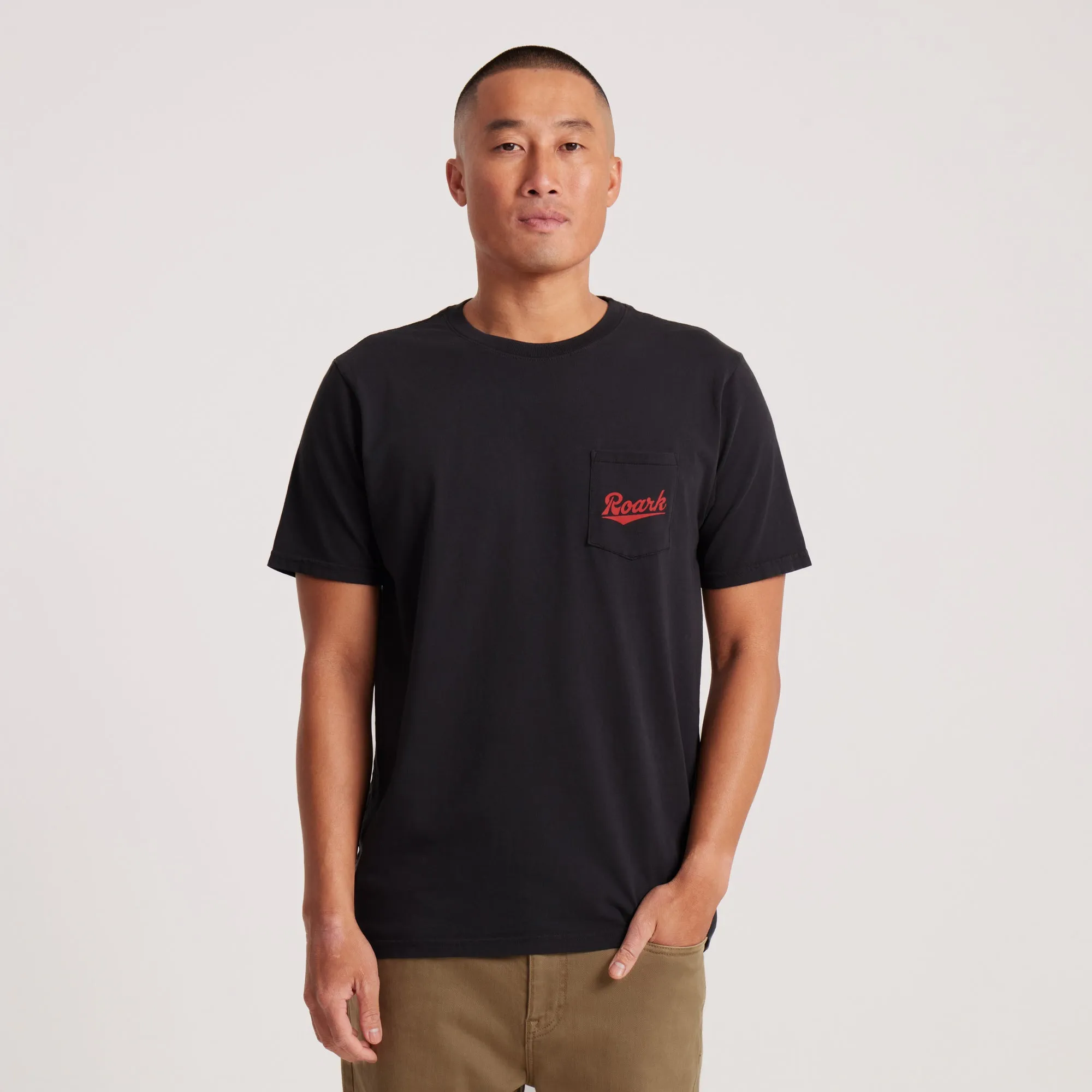 Diamond Script Pocket Premium Tee - Black sold by Roark product image thumbnail 2
