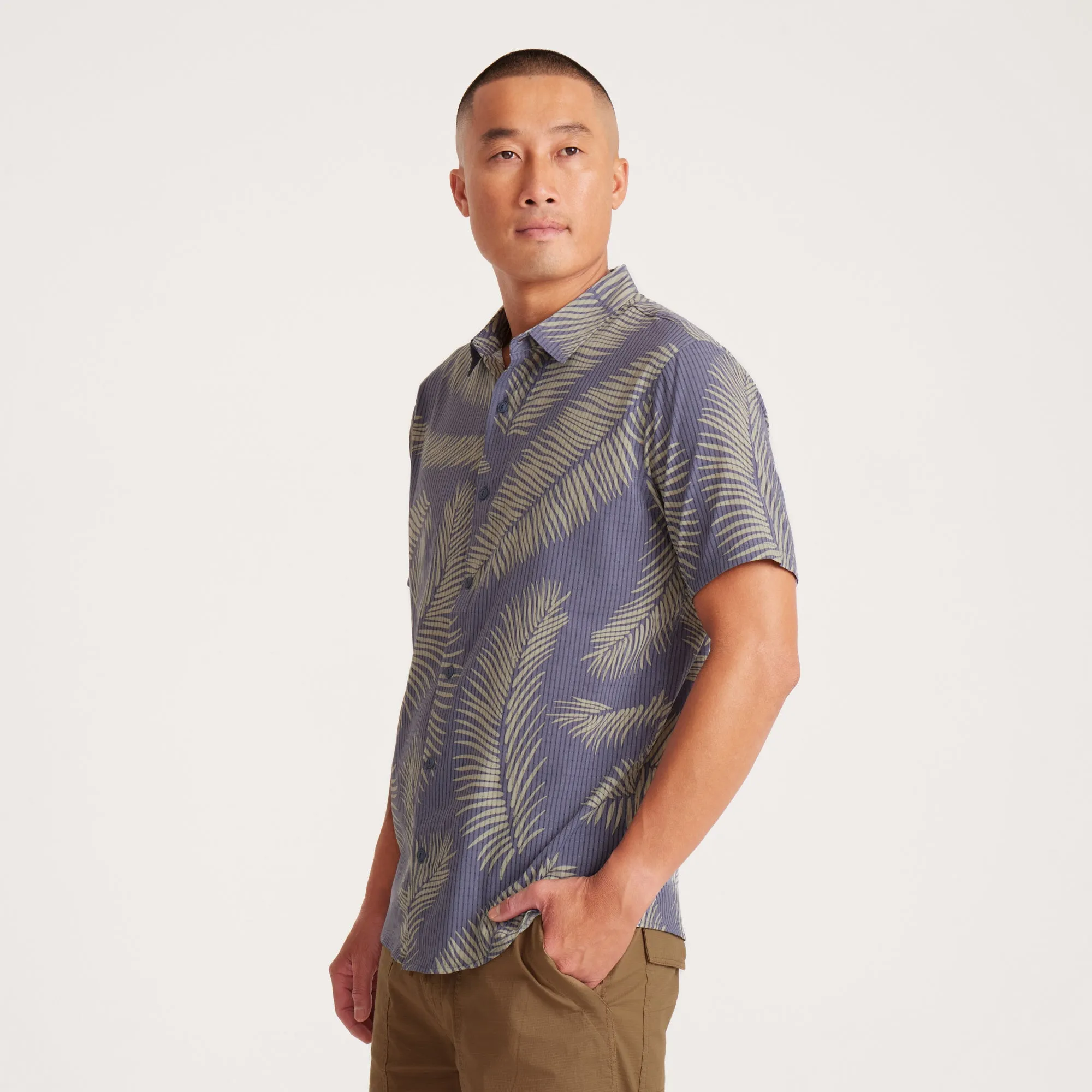 Bless Up Breathable Stretch Shirt - Fire Fern Slate sold by Roark product image thumbnail 4