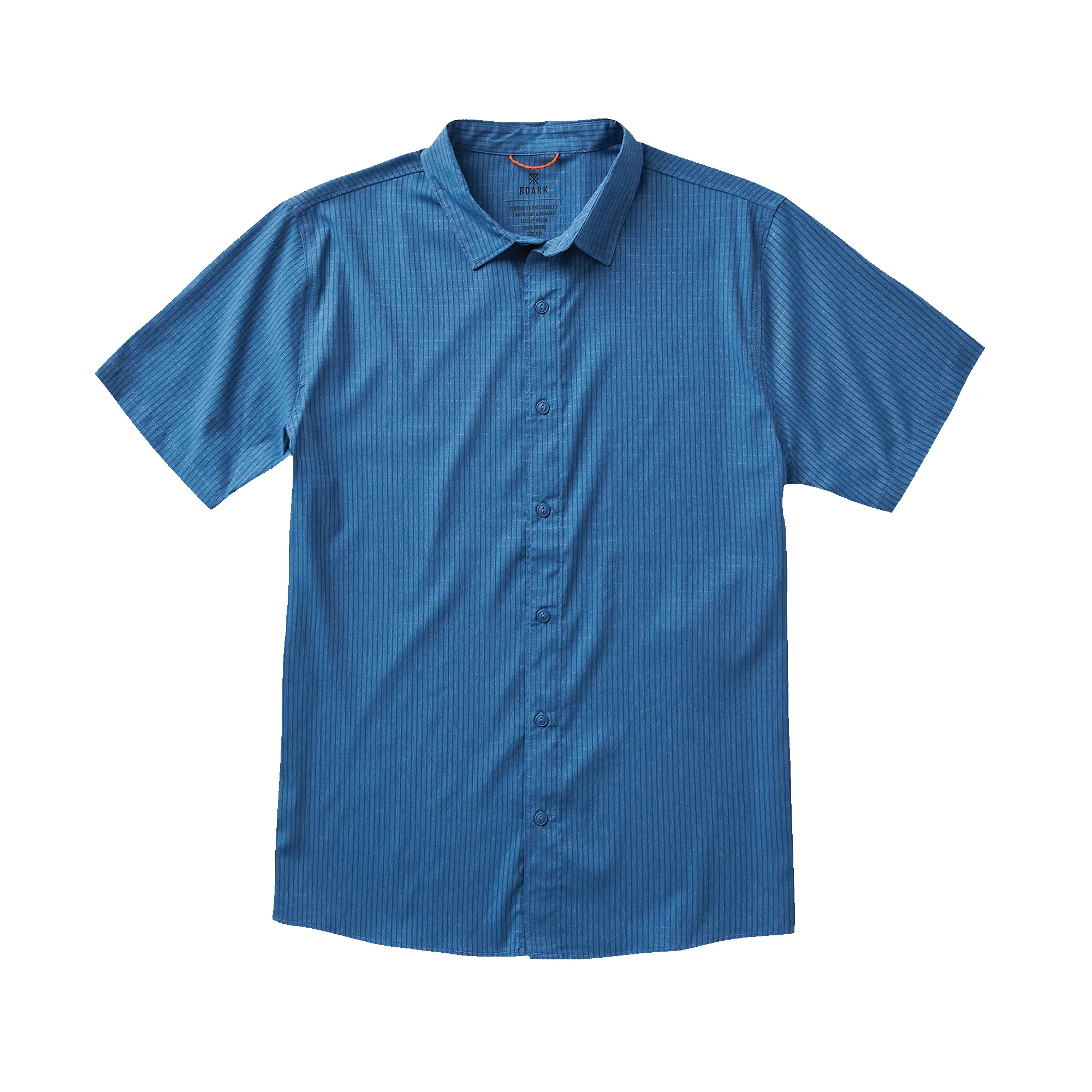 Bless Up Breathable Stretch Shirt - Steel Blue sold by Roark