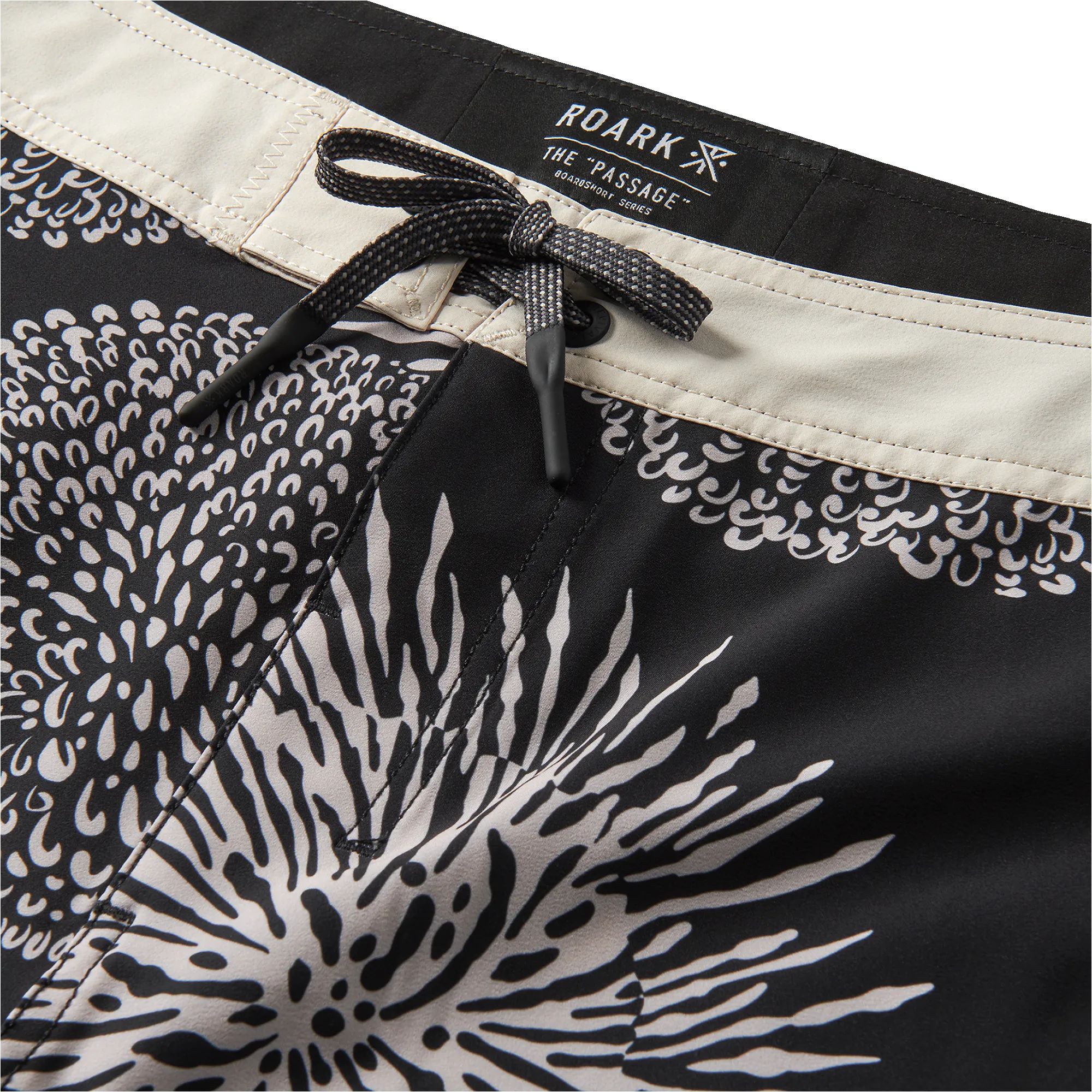 Passage 18.5" Boardshorts - Black Floral sold by Roark product image thumbnail 3