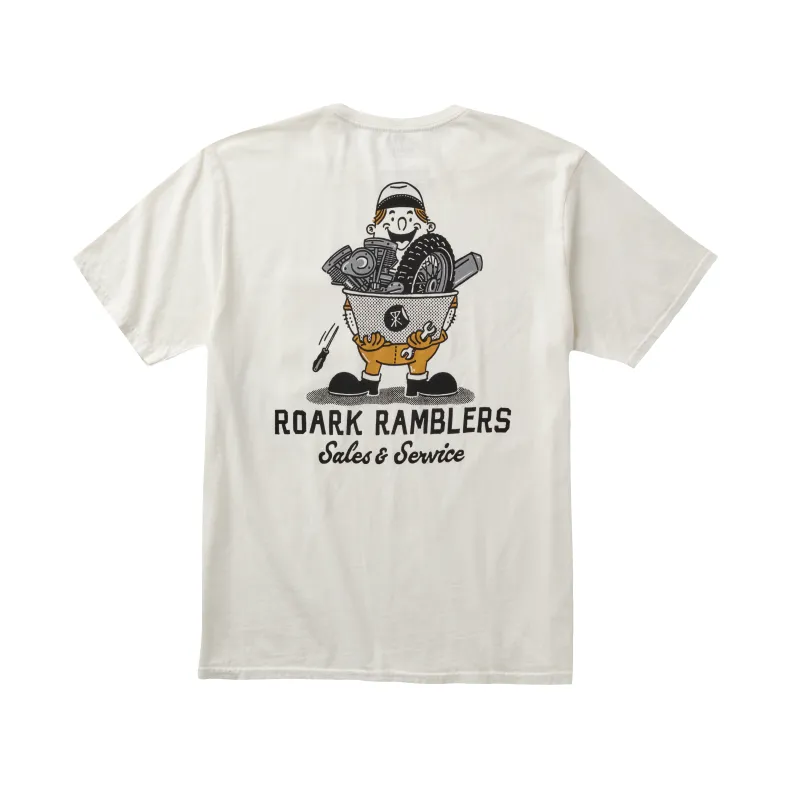 Ramblers Pocket Premium Tee - Off White made by Roark