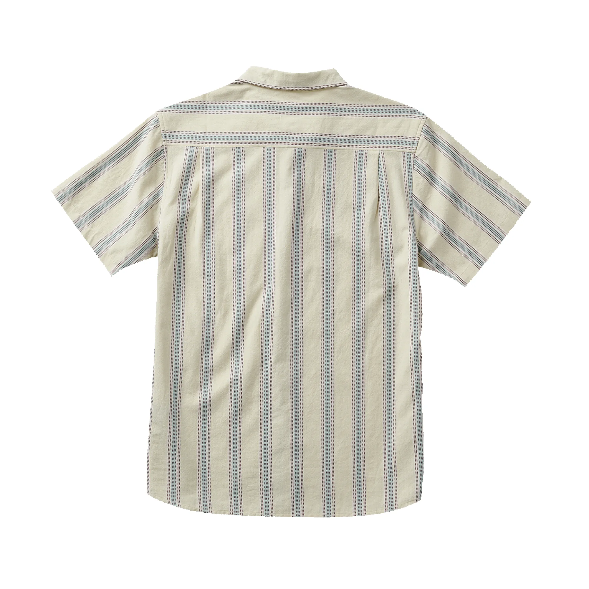 Journey Short Sleeve Button Up Shirt - Stripe Seafoam sold by Roark product image thumbnail 2