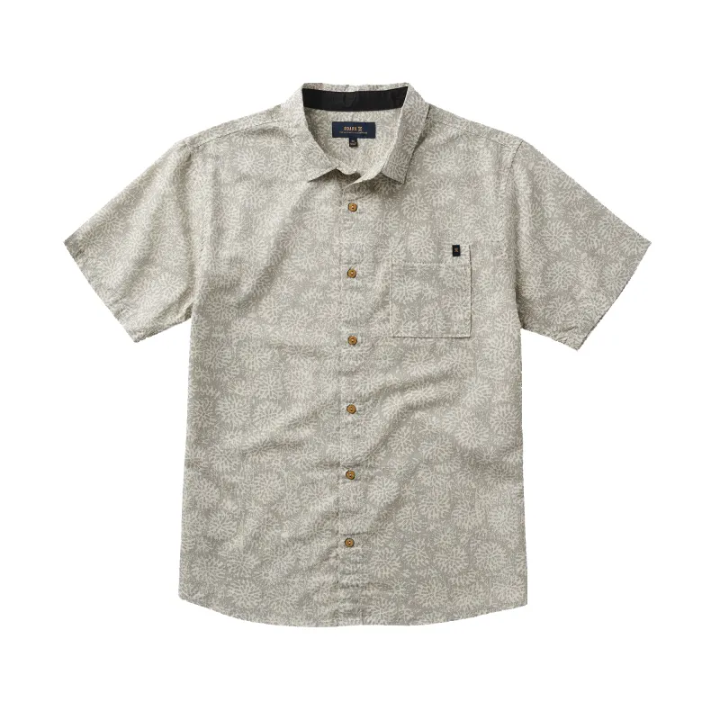 Journey Short Sleeve Button Up Shirt - Ghost Grey sold by Roark