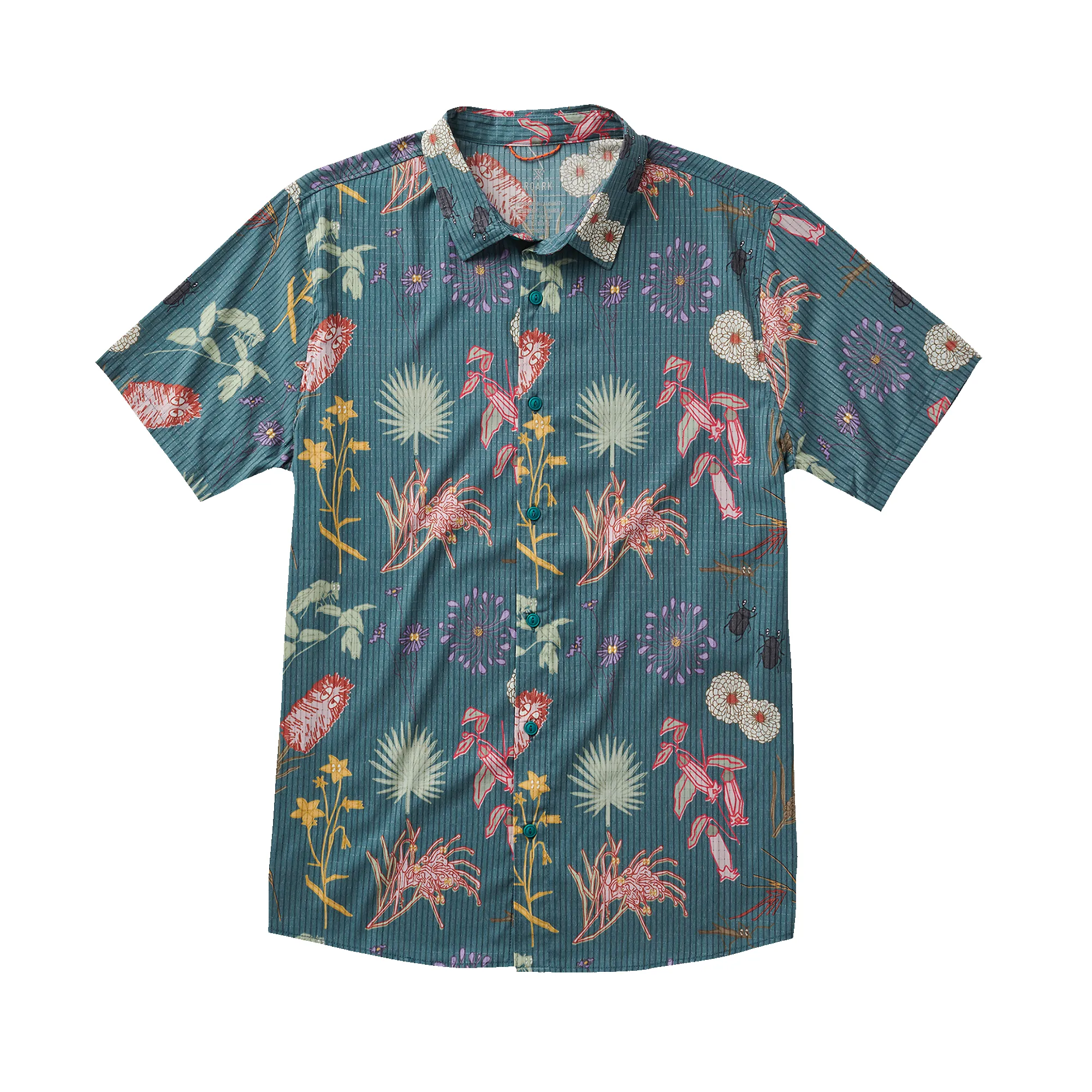 Bless Up Breathable Stretch Shirt - Deep Sea sold by Roark