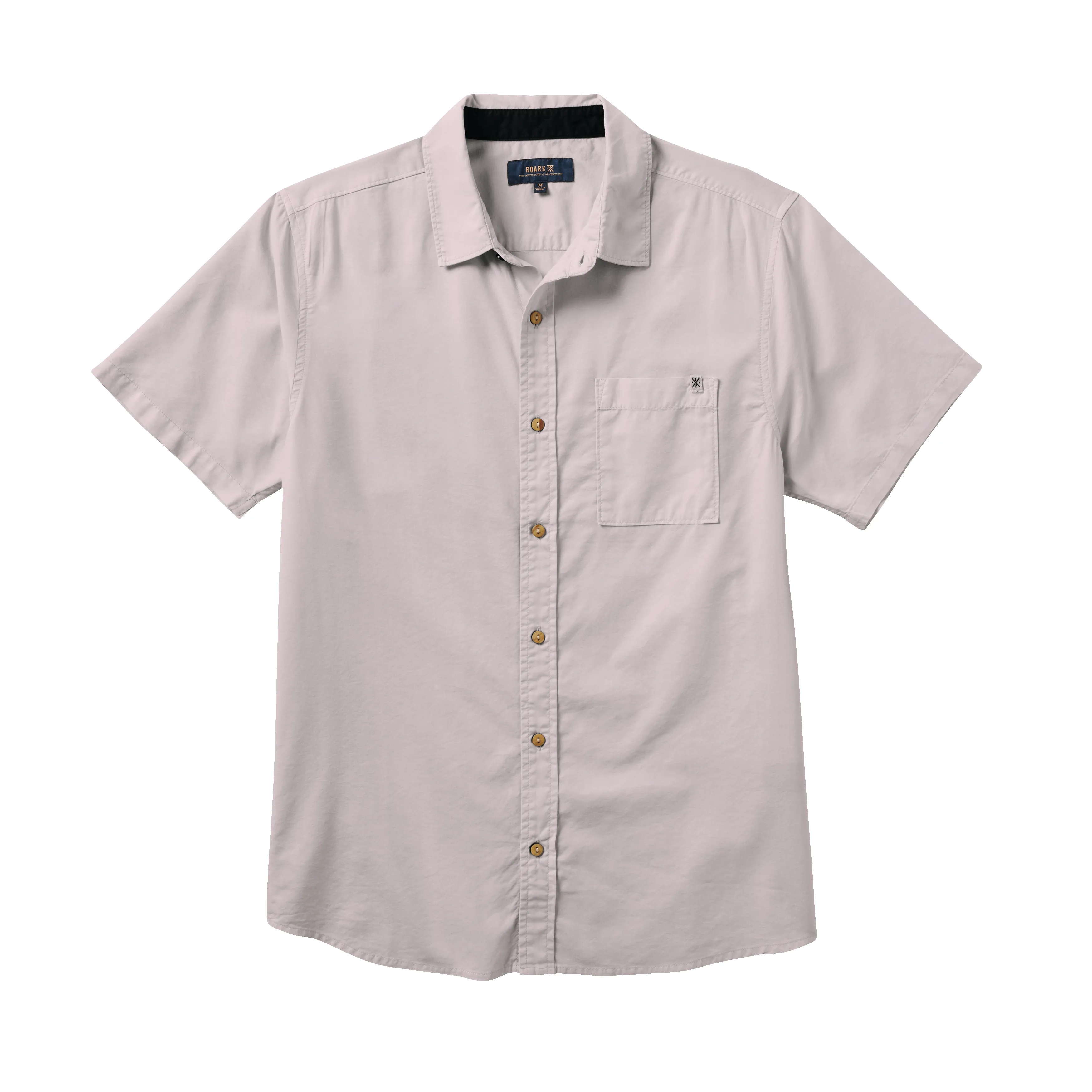 Made To Fade Short Sleeve Button Up Shirt - Washed Dusty Violet sold by Roark