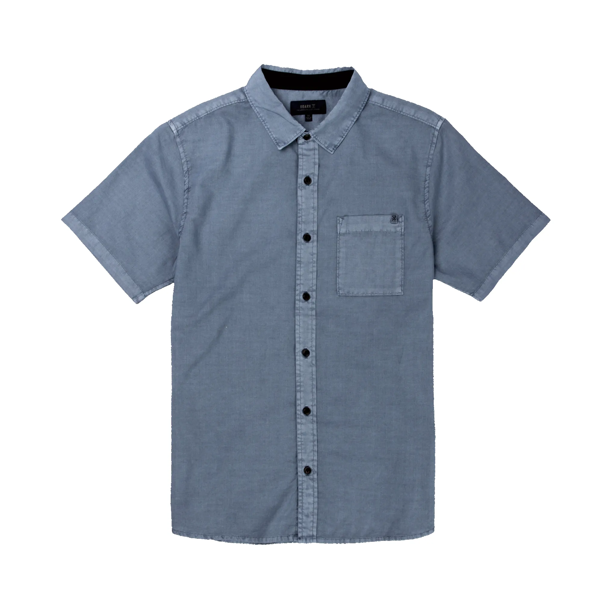 Made To Fade Short Sleeve Button Up Shirt - Washed Slate sold by Roark