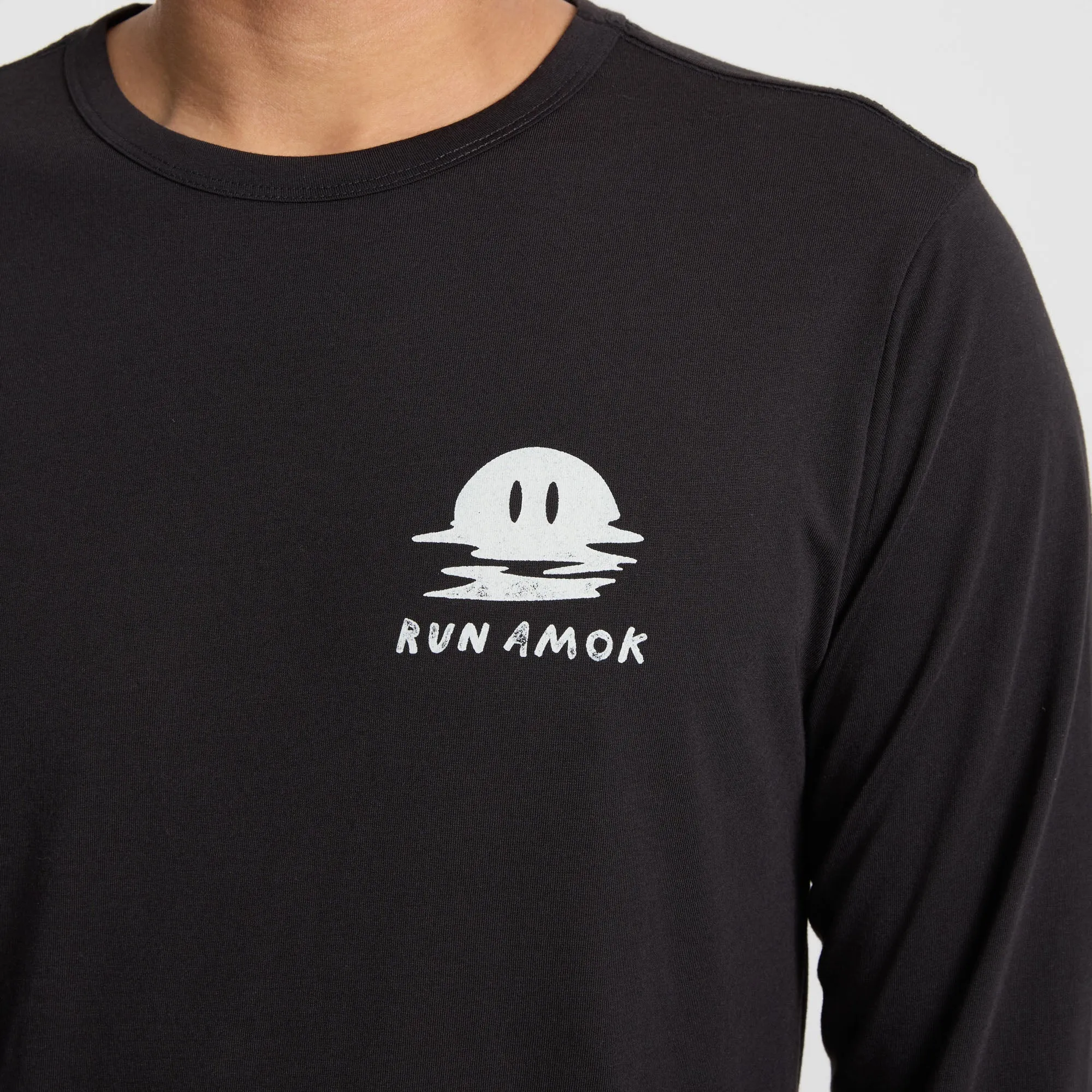 Mathis Long Sleeve Active Tee - Black sold by Roark product image thumbnail 5