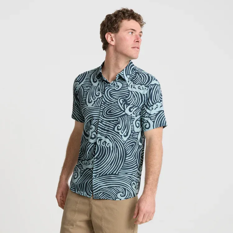 Bless Up Breathable Stretch Shirt - Blue Wave sold by Roark product image thumbnail 4