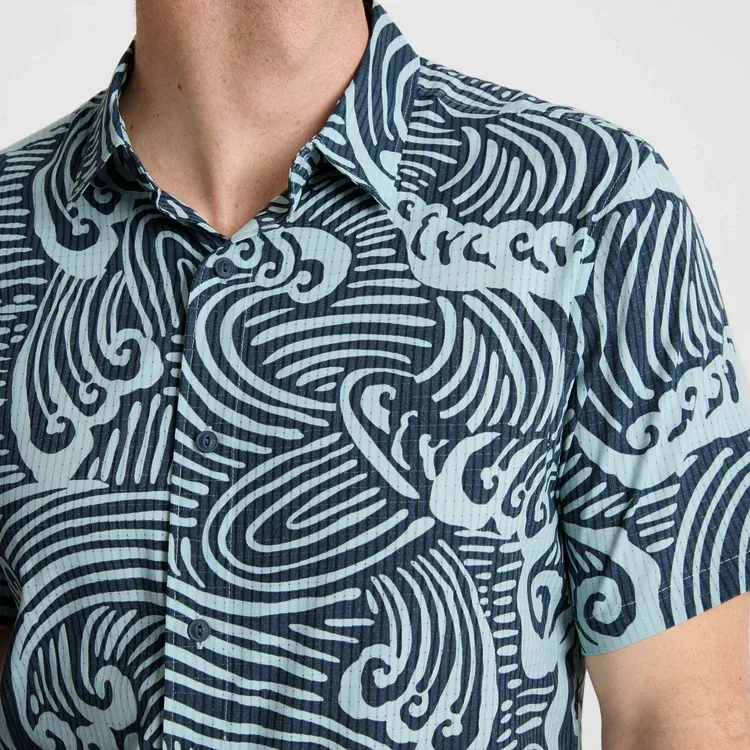 Bless Up Breathable Stretch Shirt - Blue Wave sold by Roark product image thumbnail 5