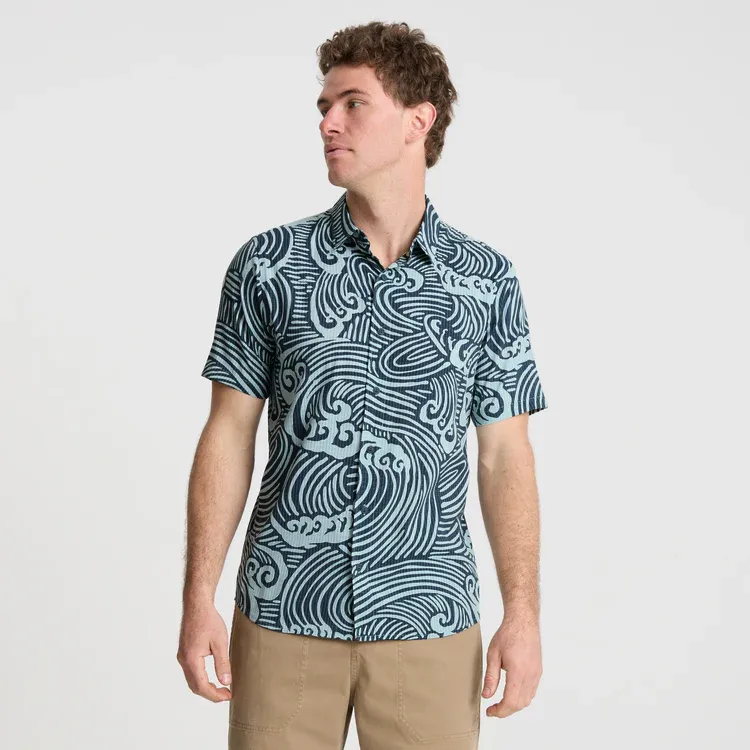 Bless Up Breathable Stretch Shirt - Blue Wave sold by Roark product image thumbnail 2