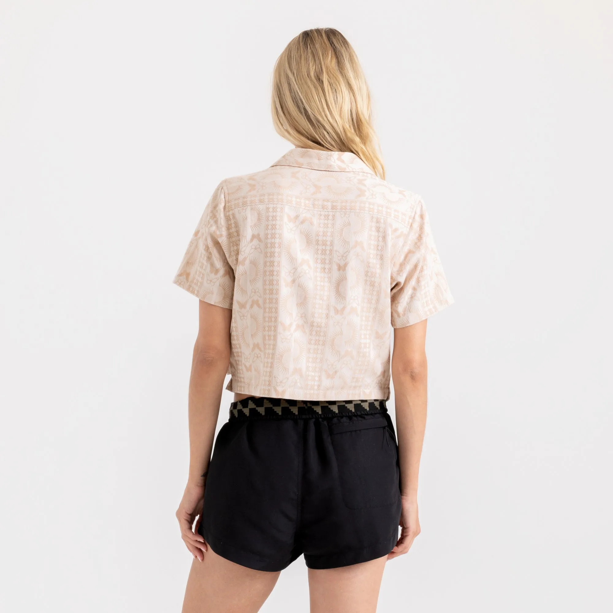 Camp Short Sleeve Button Up Shirt - Eggshell sold by Roark product image thumbnail 3