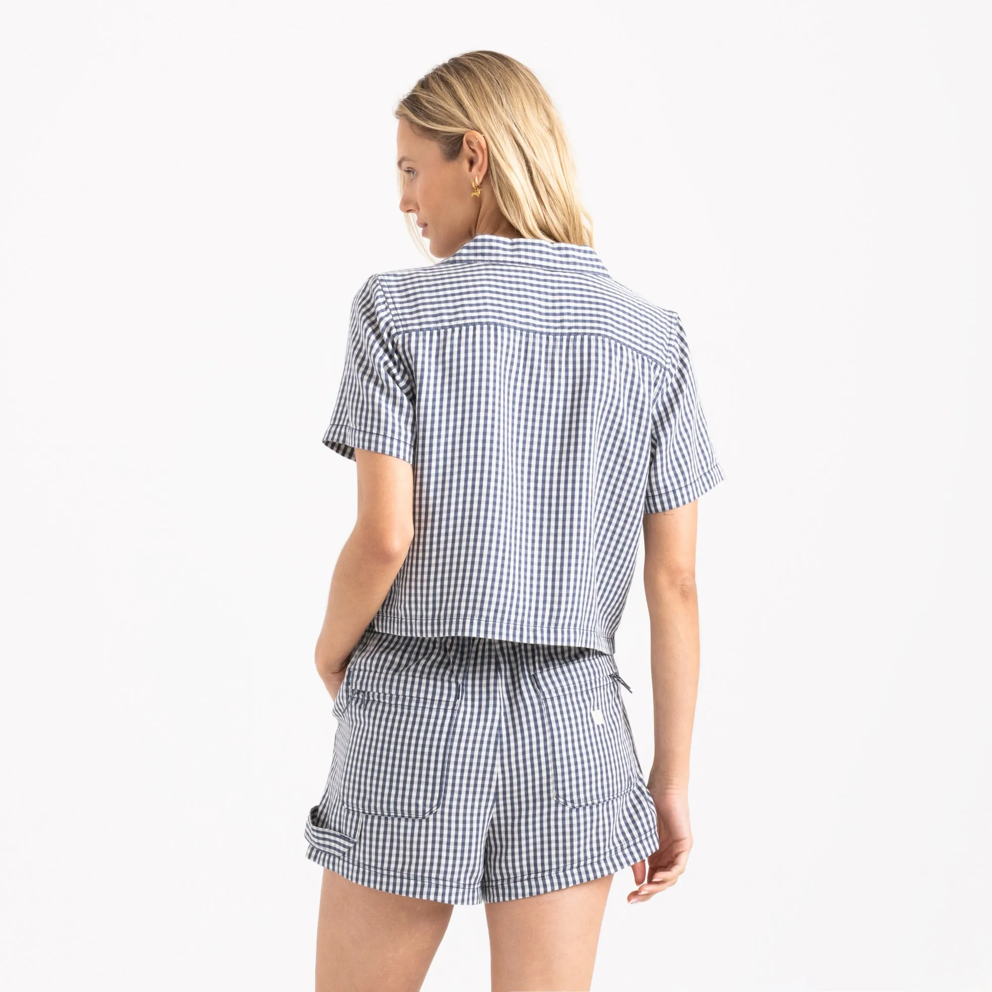 Camp Short Sleeve Button Up Shirt - Indigo sold by Roark product image thumbnail 3