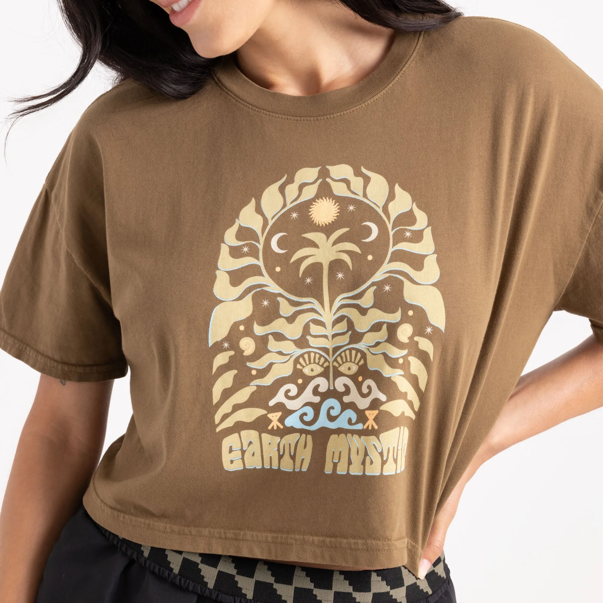 Earth Mystic Cropped Boxy Premium Tee - Woodland sold by Roark product image thumbnail 5