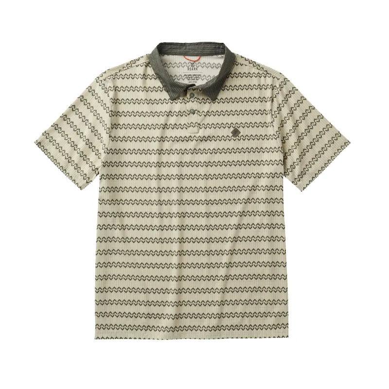 Bless Up Breathable Stretch Polo Shirt - Sand sold by Roark
