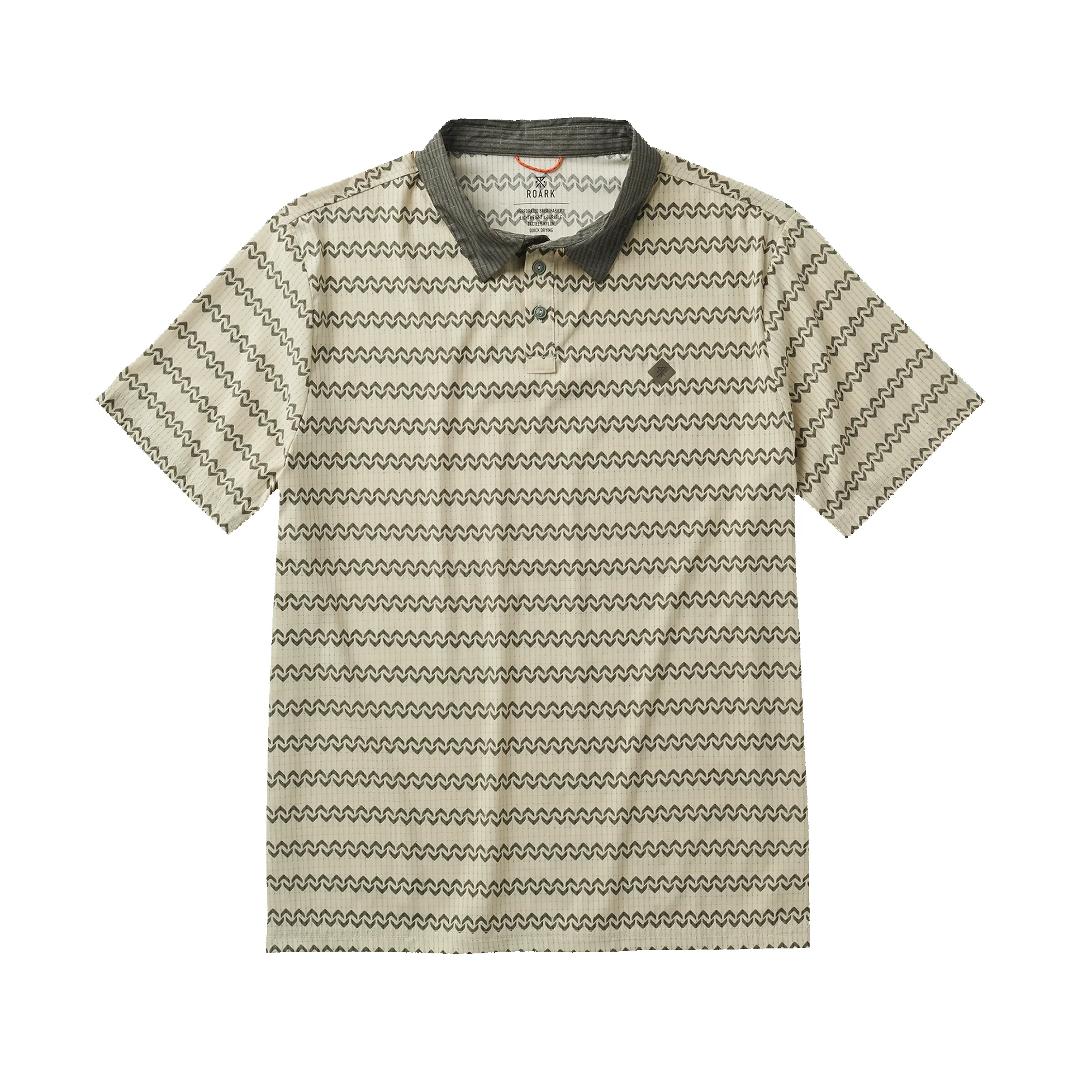 Bless Up Breathable Stretch Polo Shirt - Sand sold by Roark