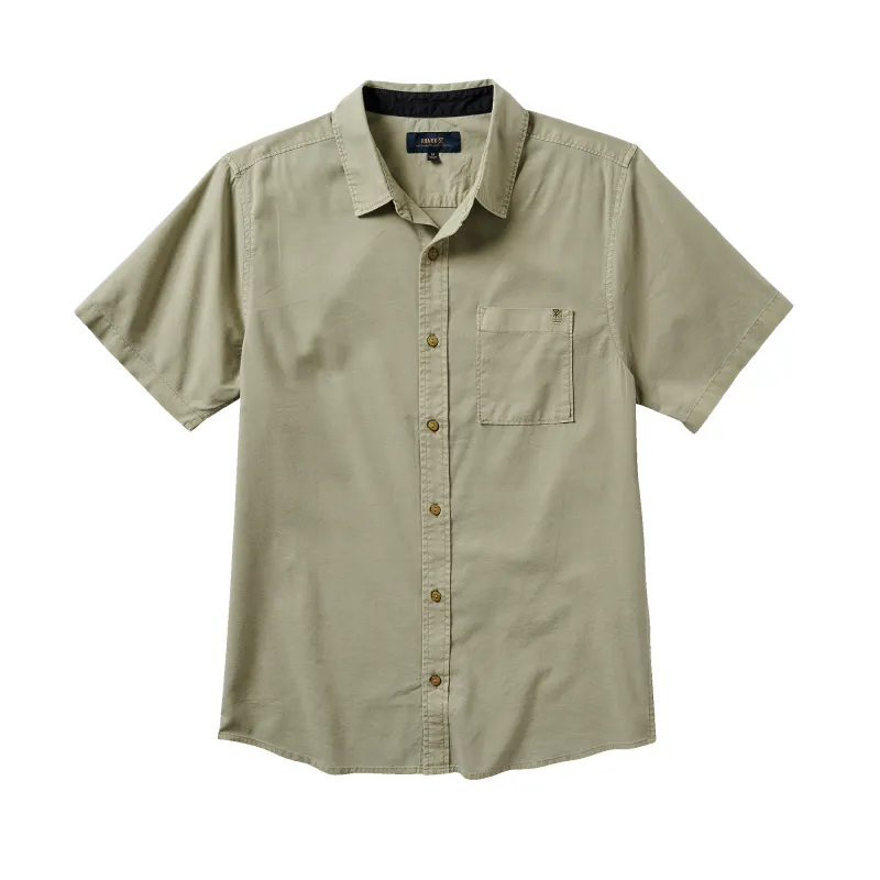 Made To Fade Short Sleeve Button Up Shirt - Washed Sage made by Roark