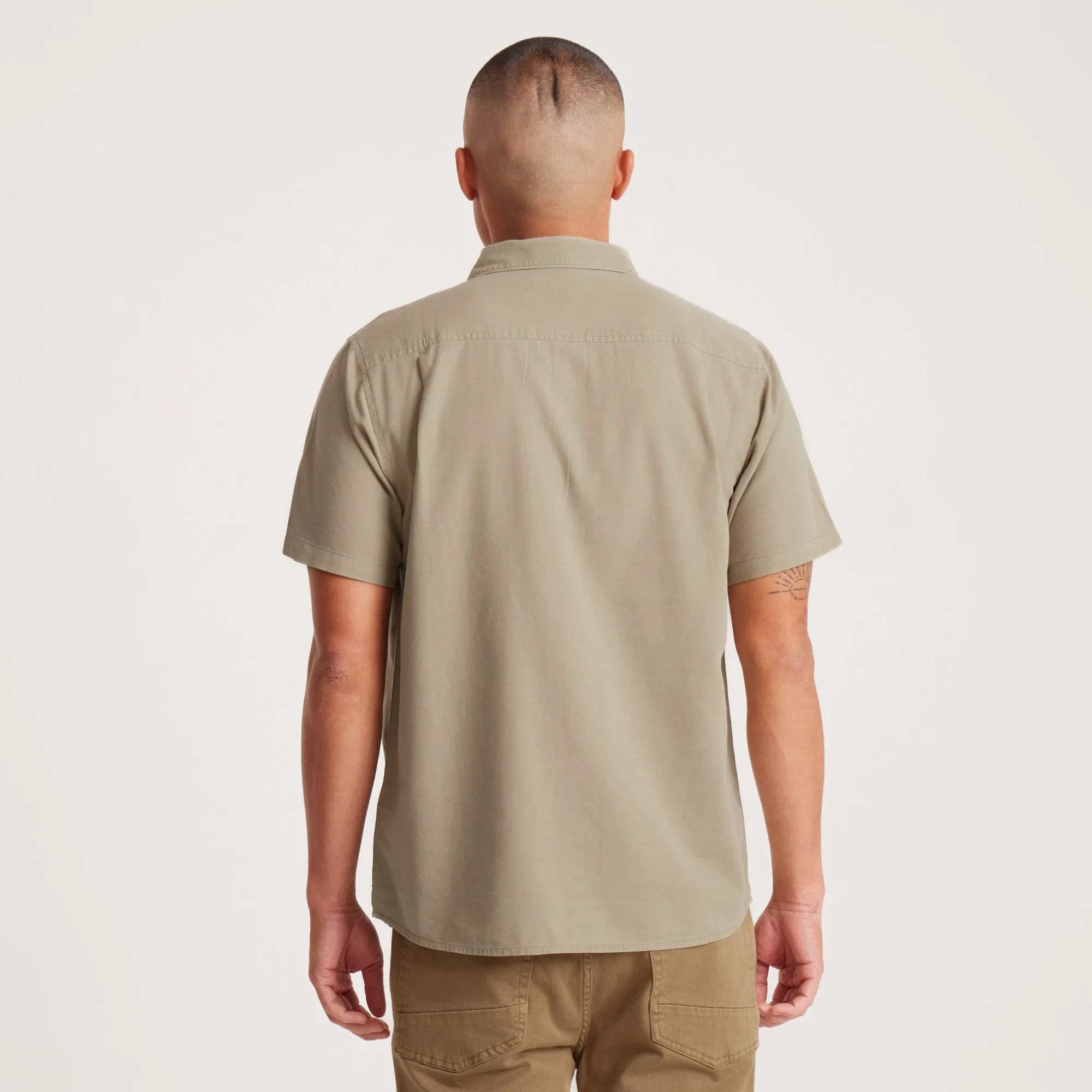 Made To Fade Short Sleeve Button Up Shirt - Washed Sage sold by Roark product image thumbnail 5