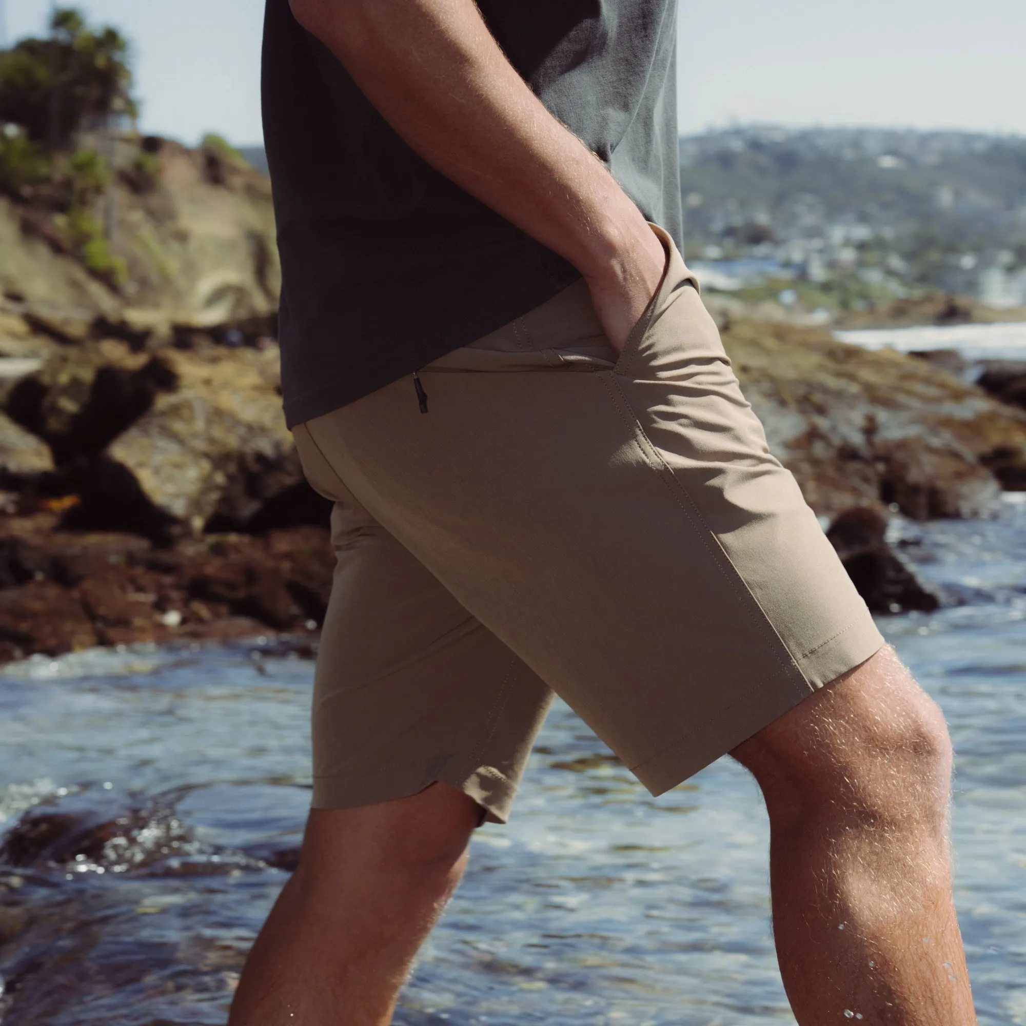 Hytide Hybrid 18.5" Shorts - Dark Khaki sold by Roark product image thumbnail 3