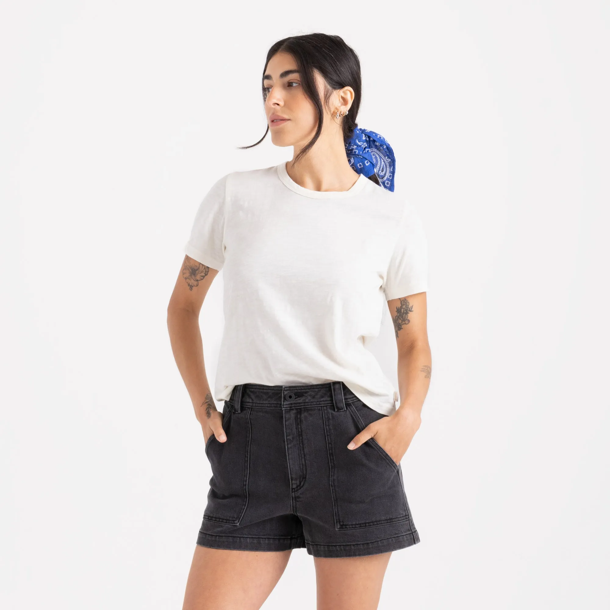 Well Worn Short Sleeve Tee - Off White sold by Roark