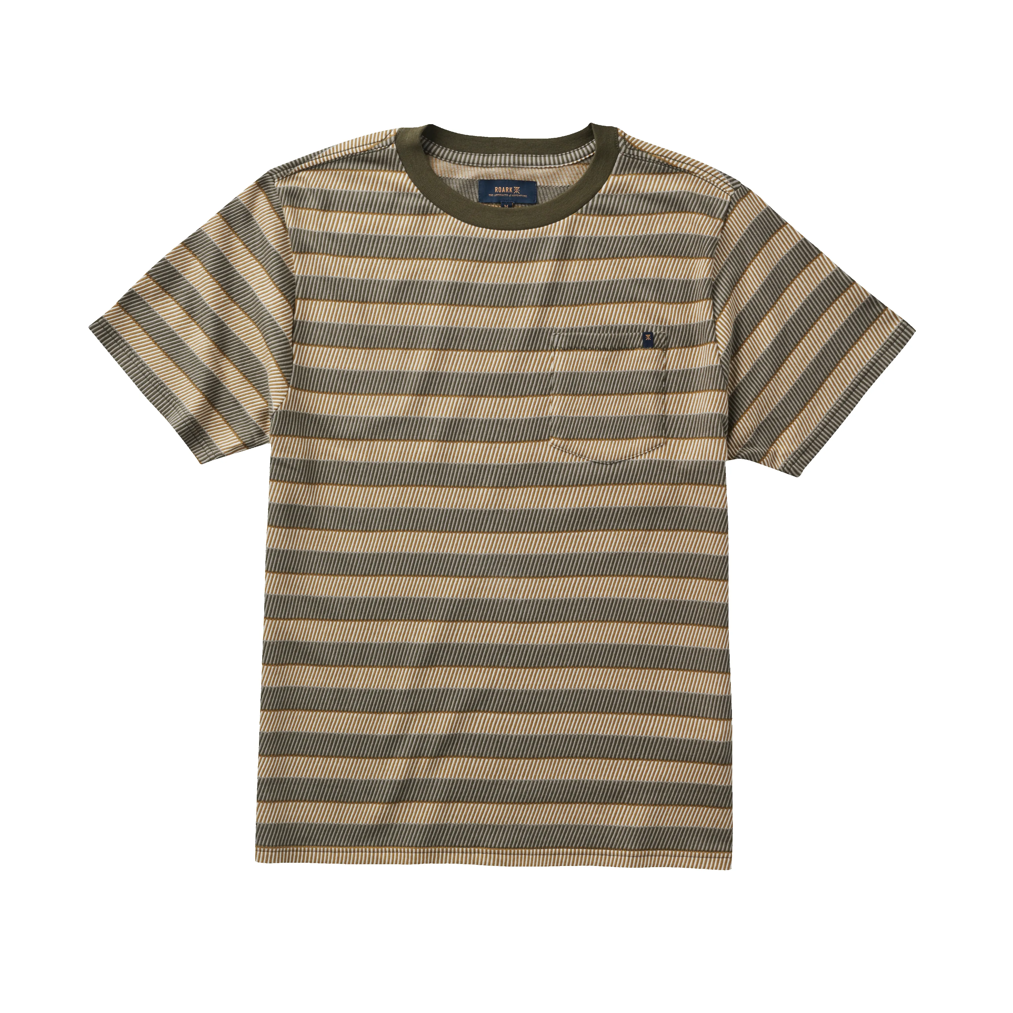 Journey Jacquard Short Sleeve Tee - Ghost Grey sold by Roark