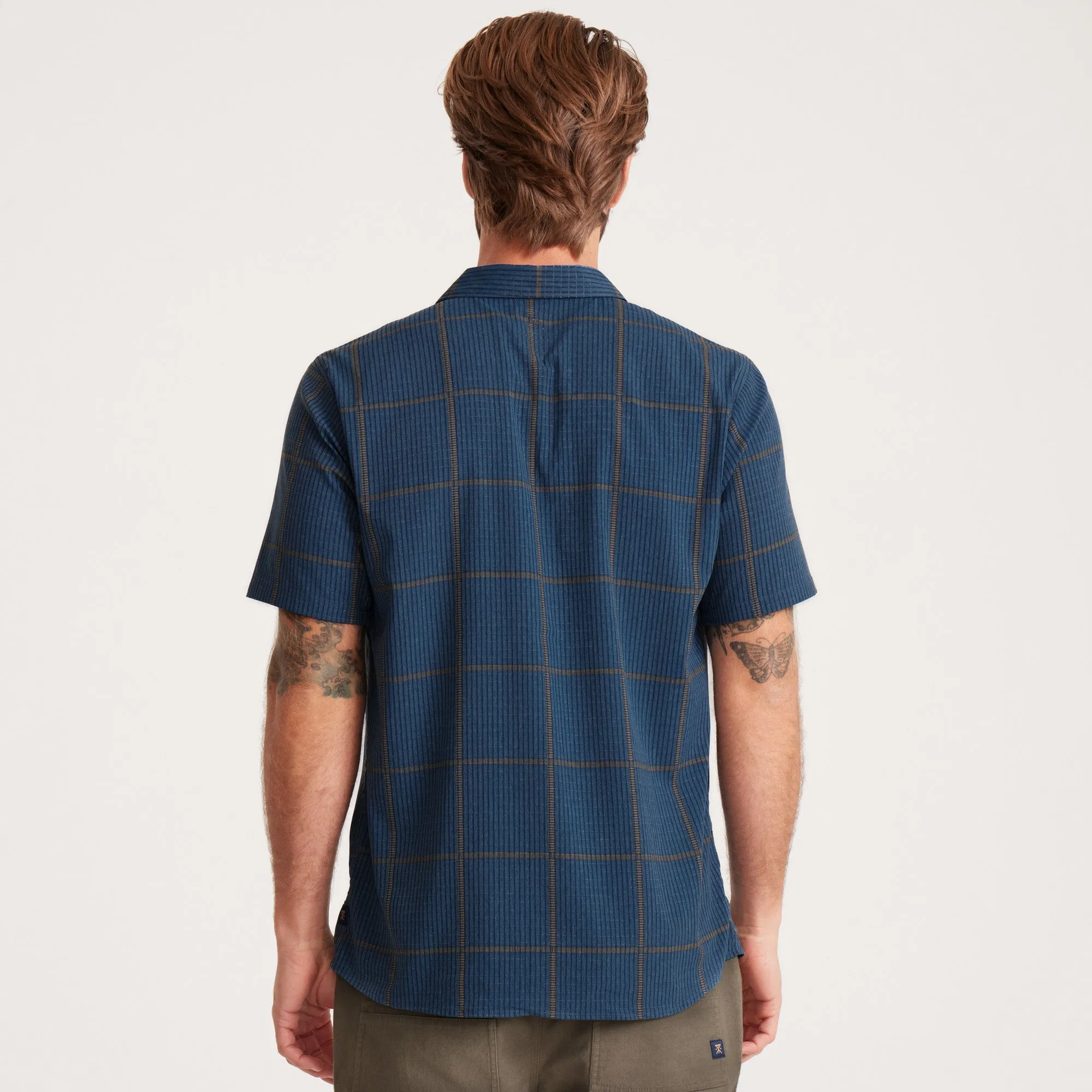 Bless Up Breathable Stretch Shirt - Navy Plaid sold by Roark product image thumbnail 4