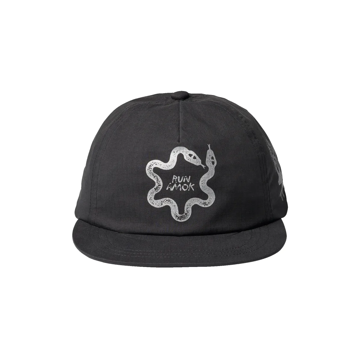 Run ǀ Active 5 Panel Snapback Hat - Black sold by Roark