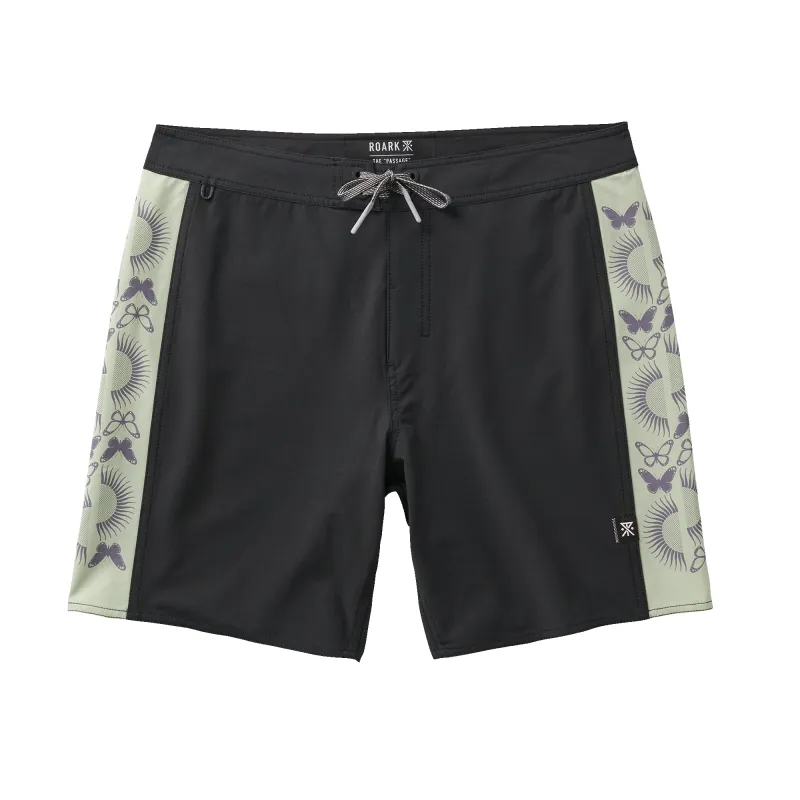 Passage 18.5" Boardshorts - Black sold by Roark