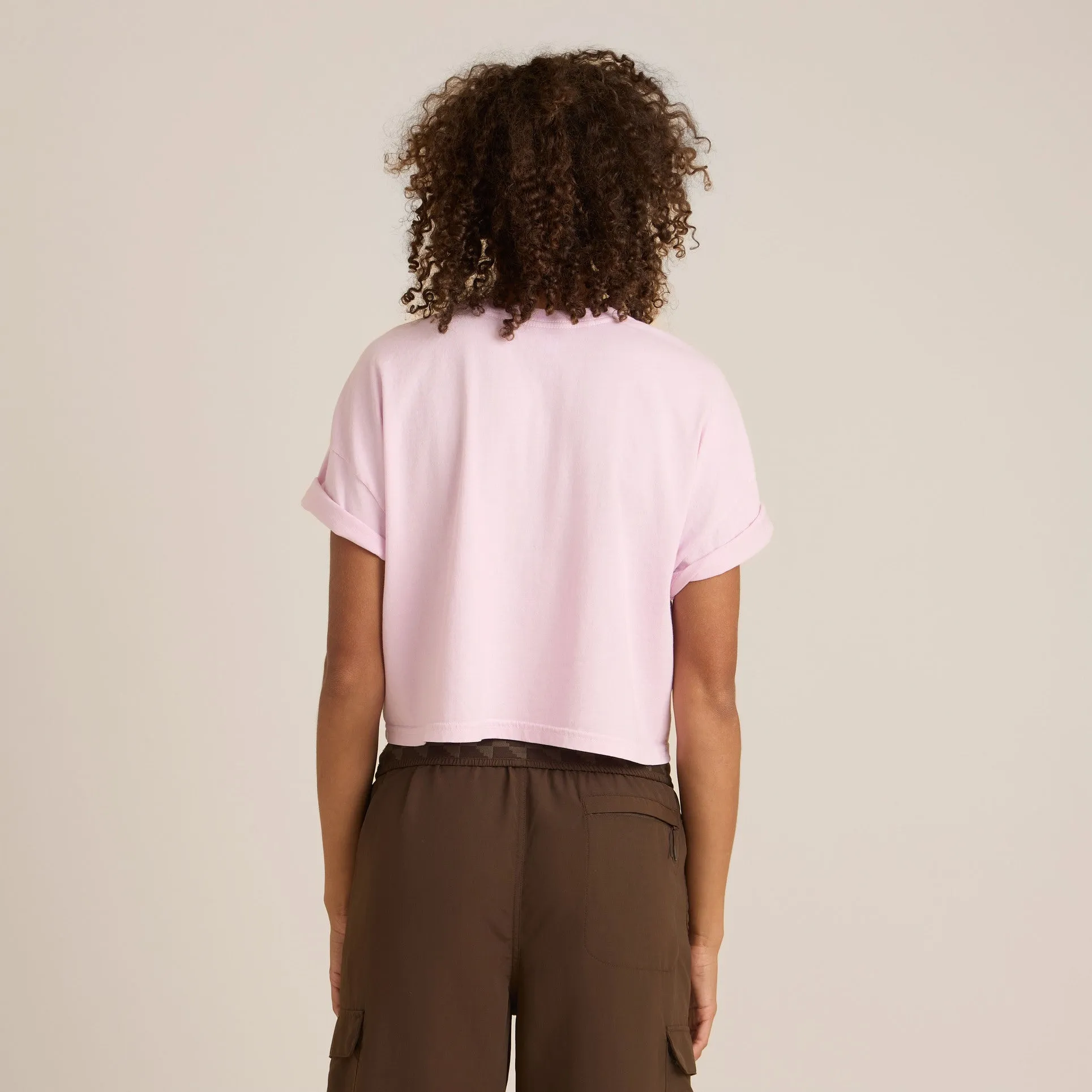 Sunburst Boxy Cropped Premium Tee - Dusty Orchid sold by Roark product image thumbnail 3