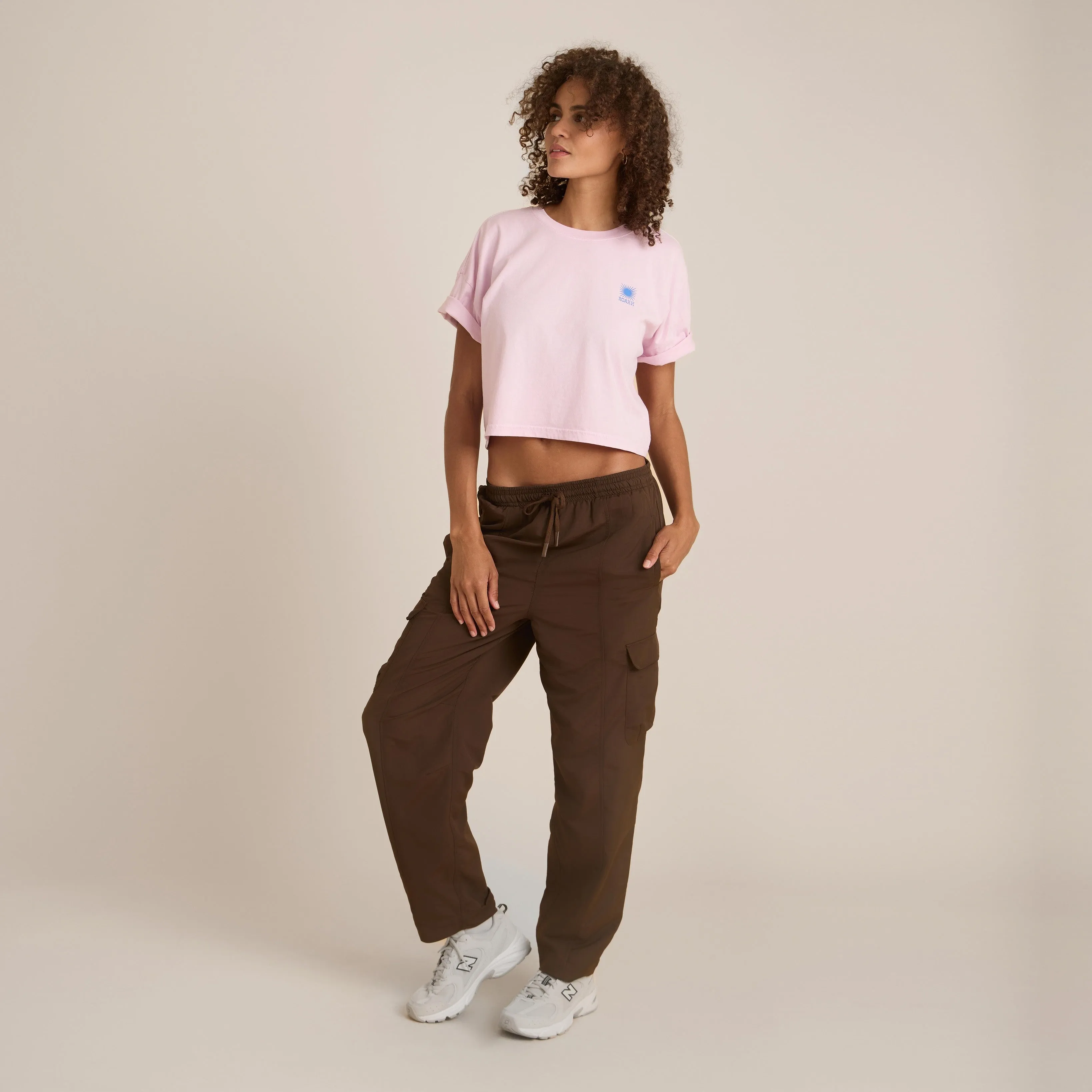 Sunburst Boxy Cropped Premium Tee - Dusty Orchid sold by Roark product image thumbnail 4
