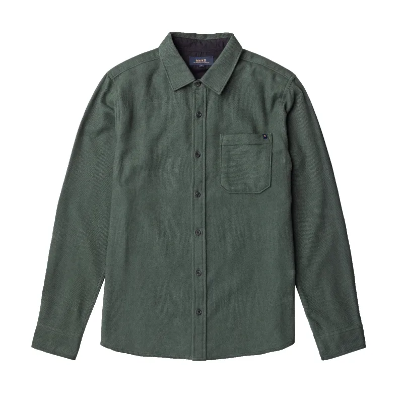 Crossroads Organic Cotton Flannel - Forest sold by Roark