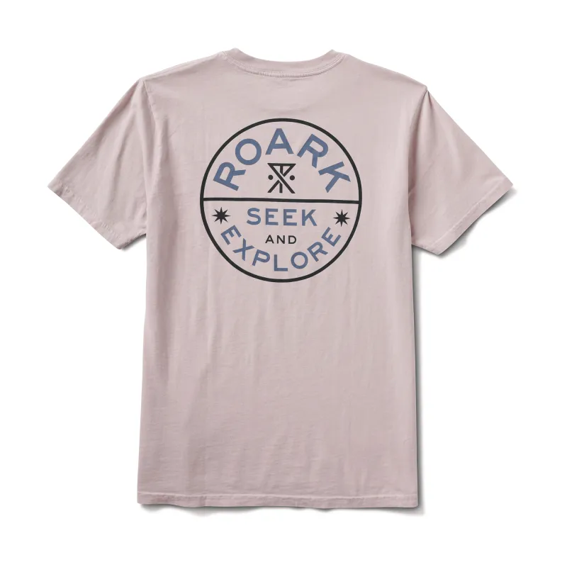 Seek & Explore Signet Premium Tee - Dusty Violet made by Roark