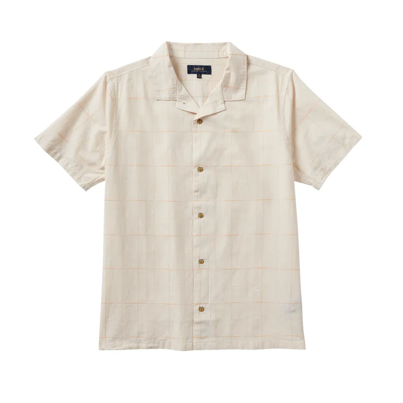 Gonzo Short Sleeve Button Up Shirt - Bone Plaid sold by Roark