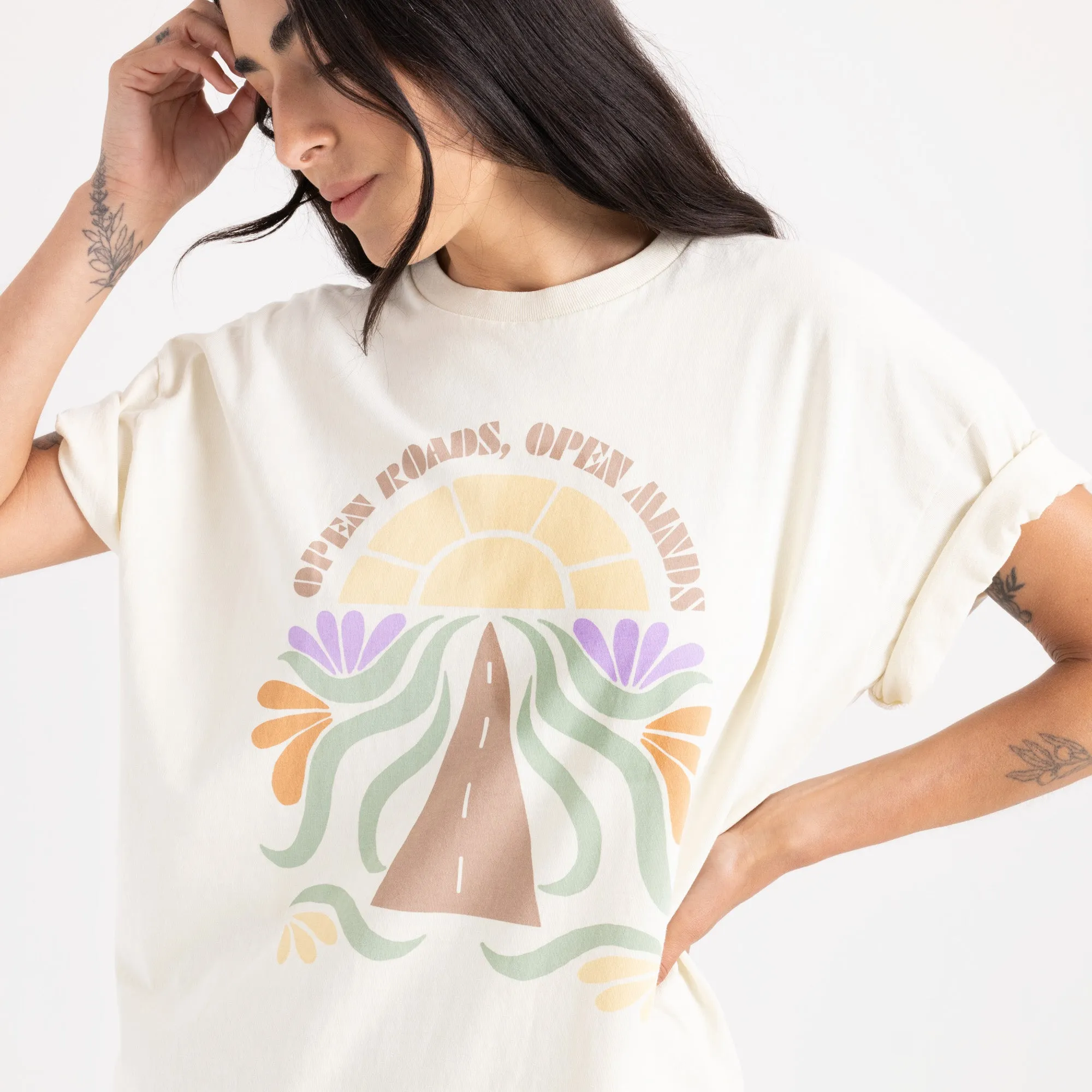 Road Rise Oversized Premium Tee - Eggshell sold by Roark product image thumbnail 5