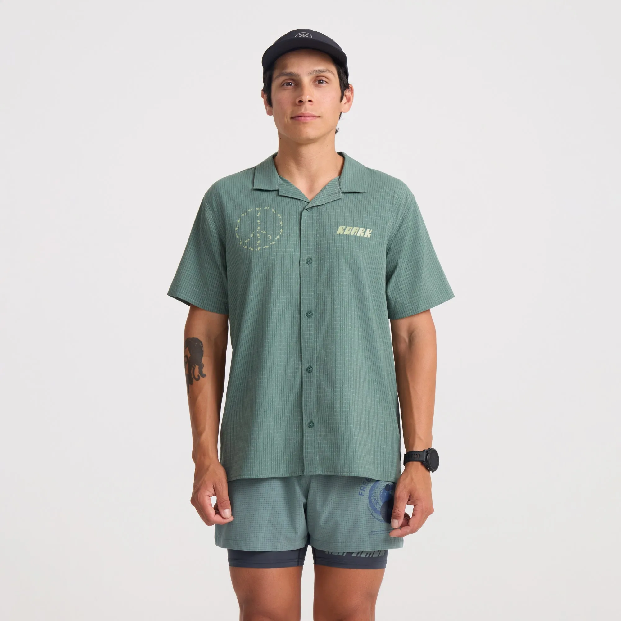 Bless Up Trail Button Up Shirt - Slate Green sold by Roark product image thumbnail 2