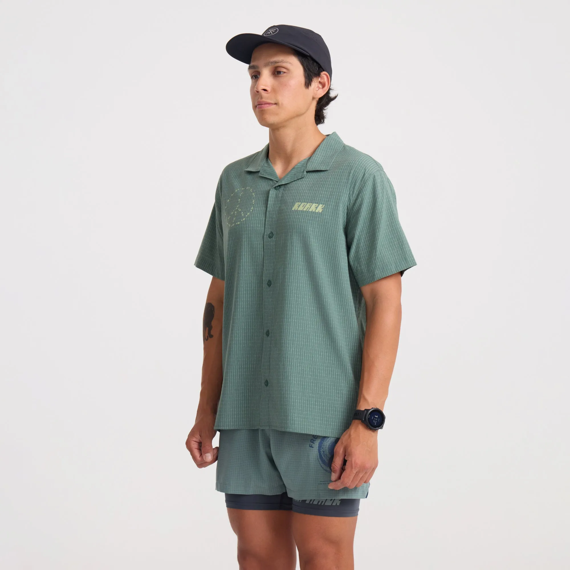 Bless Up Trail Button Up Shirt - Slate Green sold by Roark product image thumbnail 3