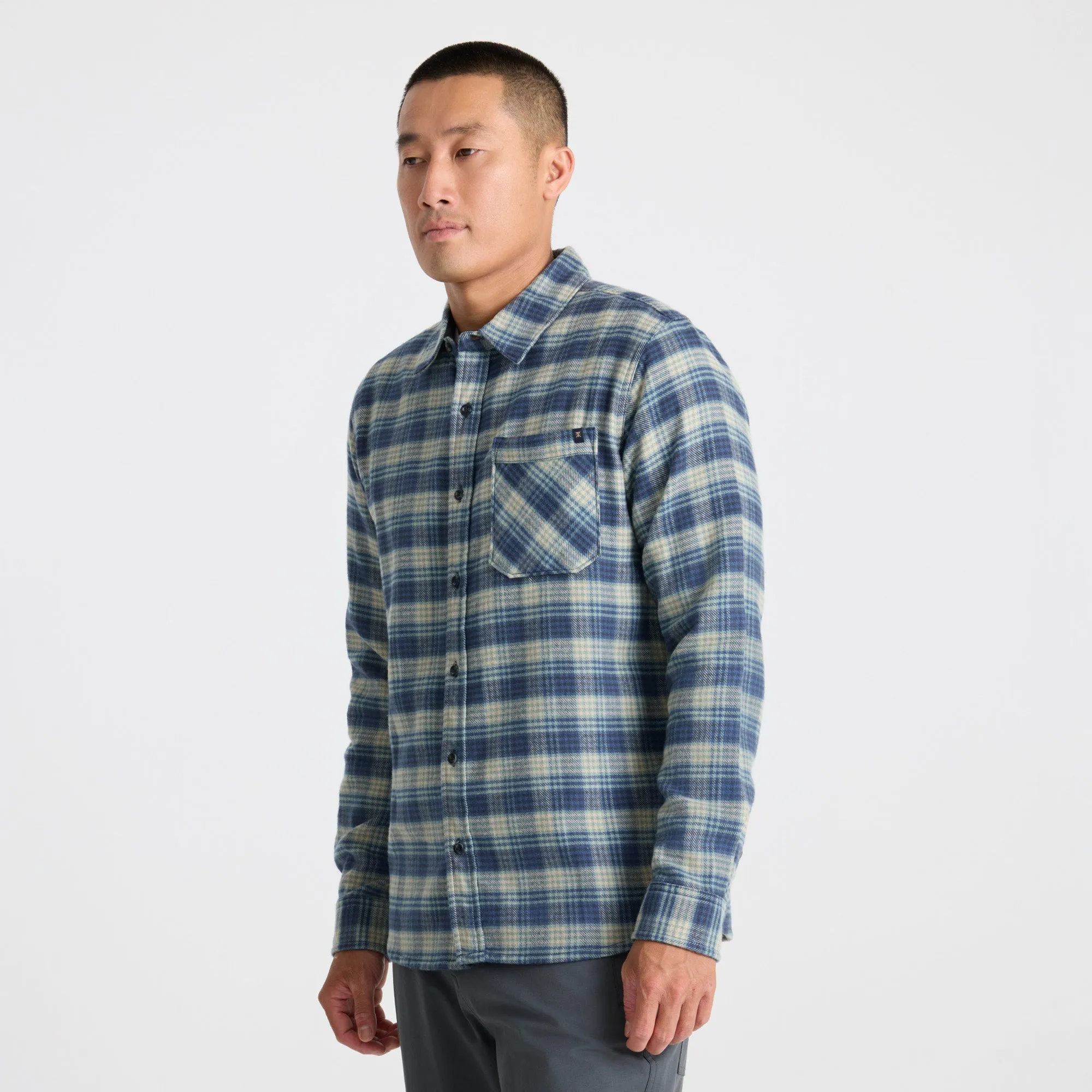 Crossroads Organic Cotton Flannel - Deep Blue sold by Roark product image thumbnail 3