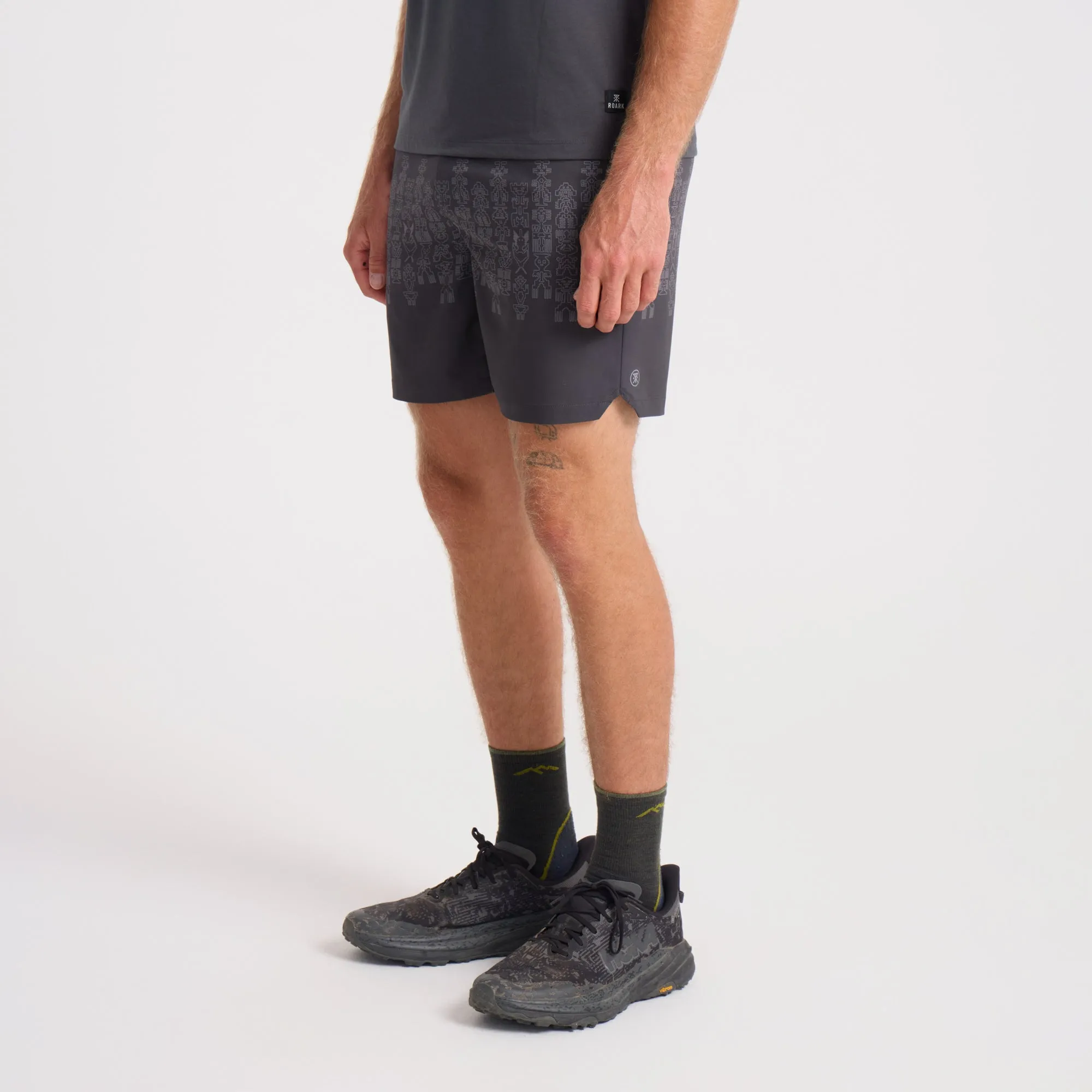Serrano 7" Active Stretch Shorts - Charcoal sold by Roark product image thumbnail 3