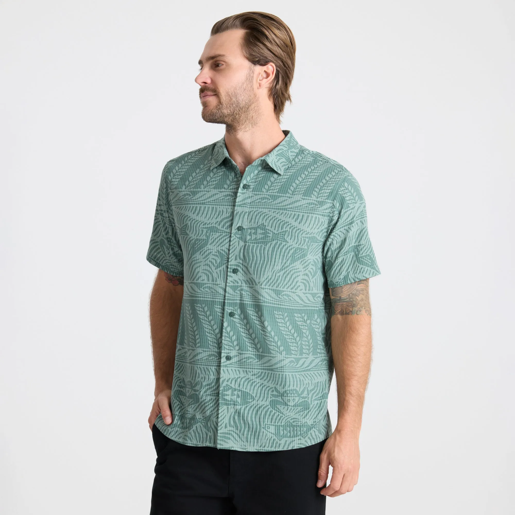 Bless Up Breathable Stretch Shirt - Slate Green sold by Roark product image thumbnail 3