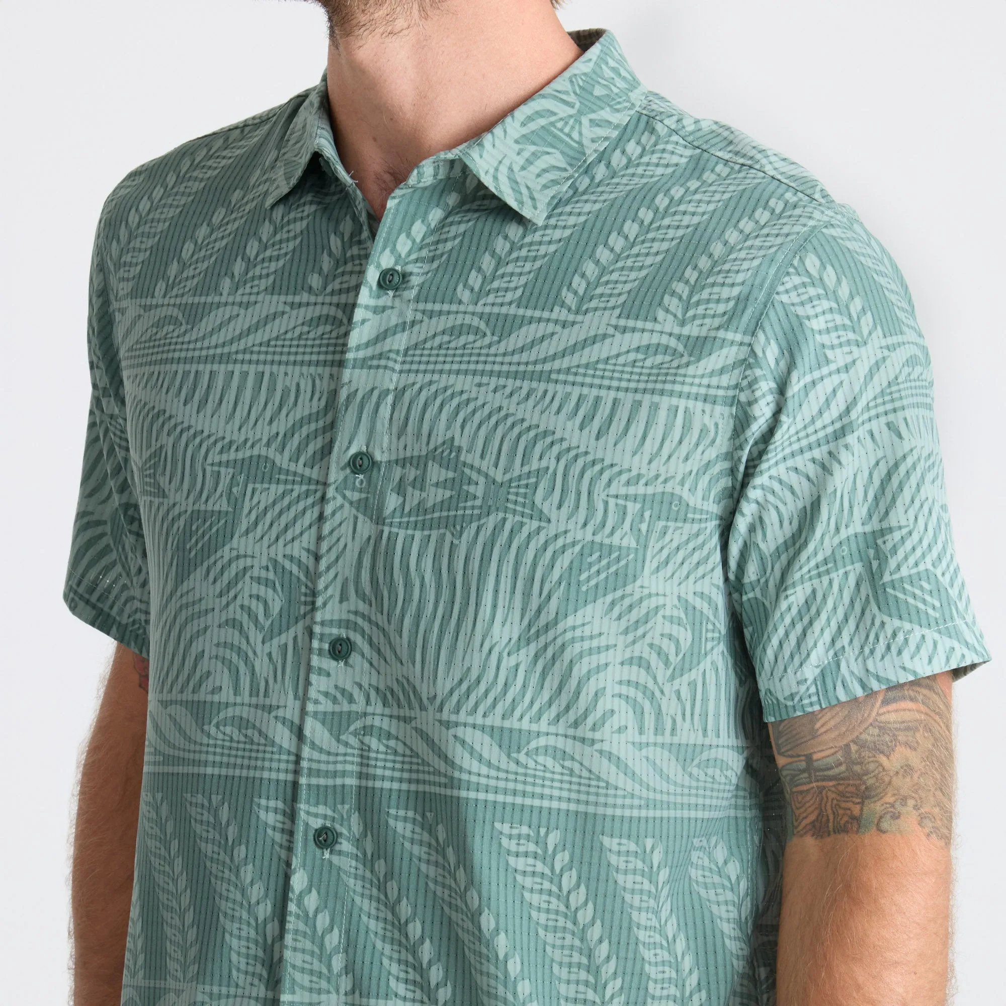 Bless Up Breathable Stretch Shirt - Slate Green sold by Roark product image thumbnail 4