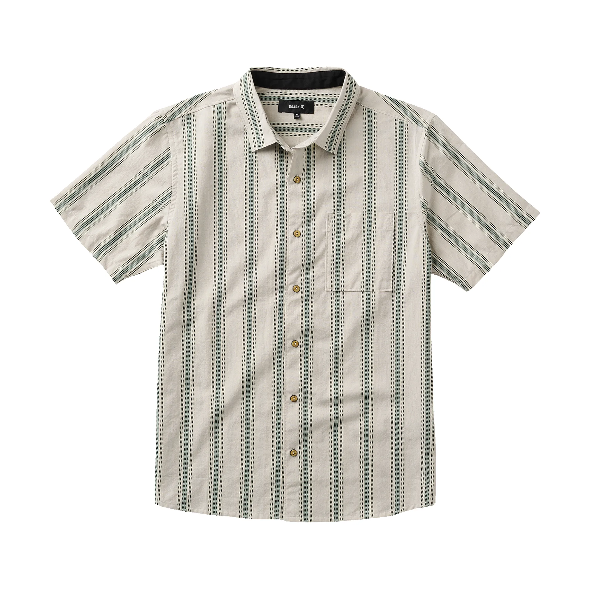 Journey Short Sleeve Button Up Shirt - Dusty Green sold by Roark