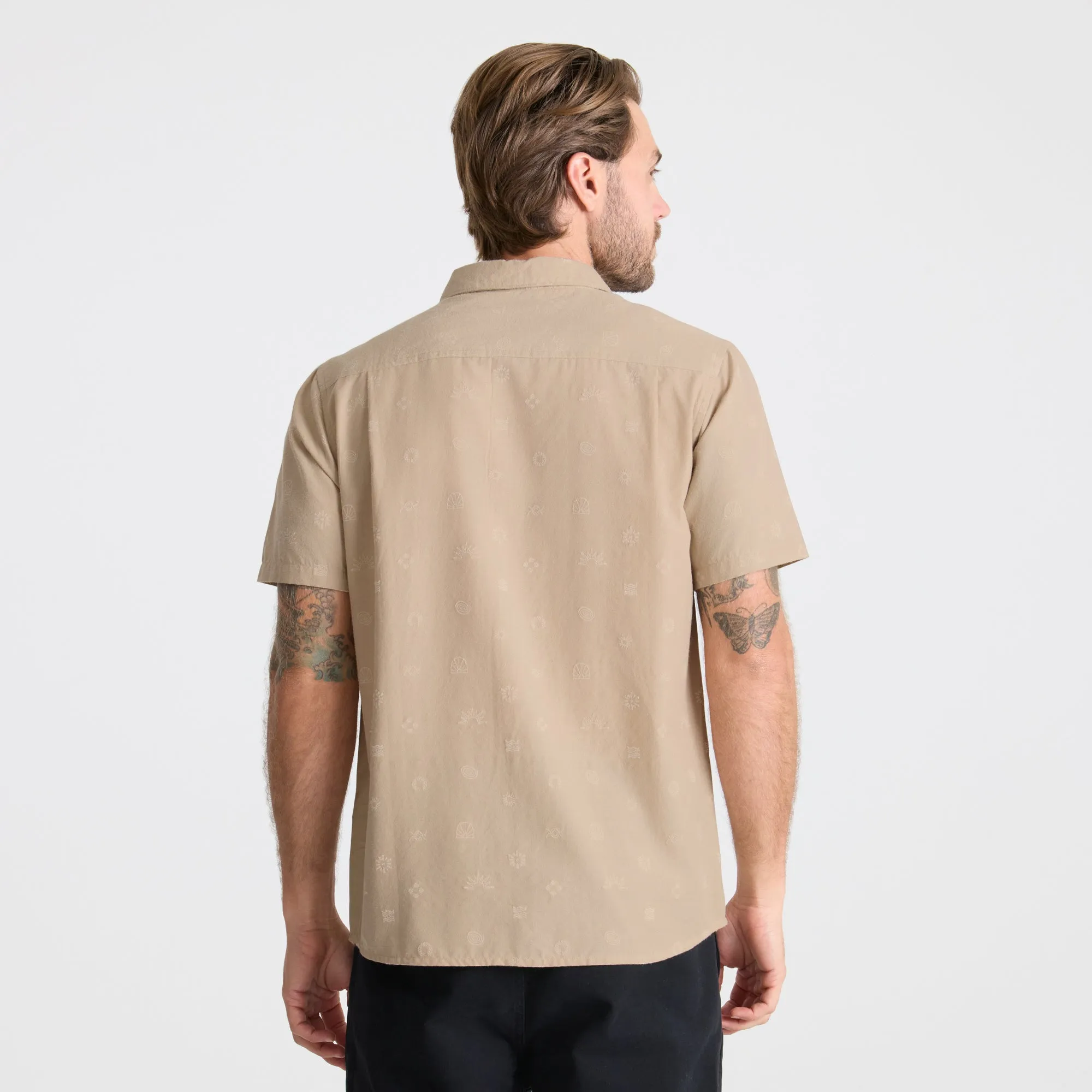 Journey Short Sleeve Button Up Shirt - Fossil sold by Roark product image thumbnail 4