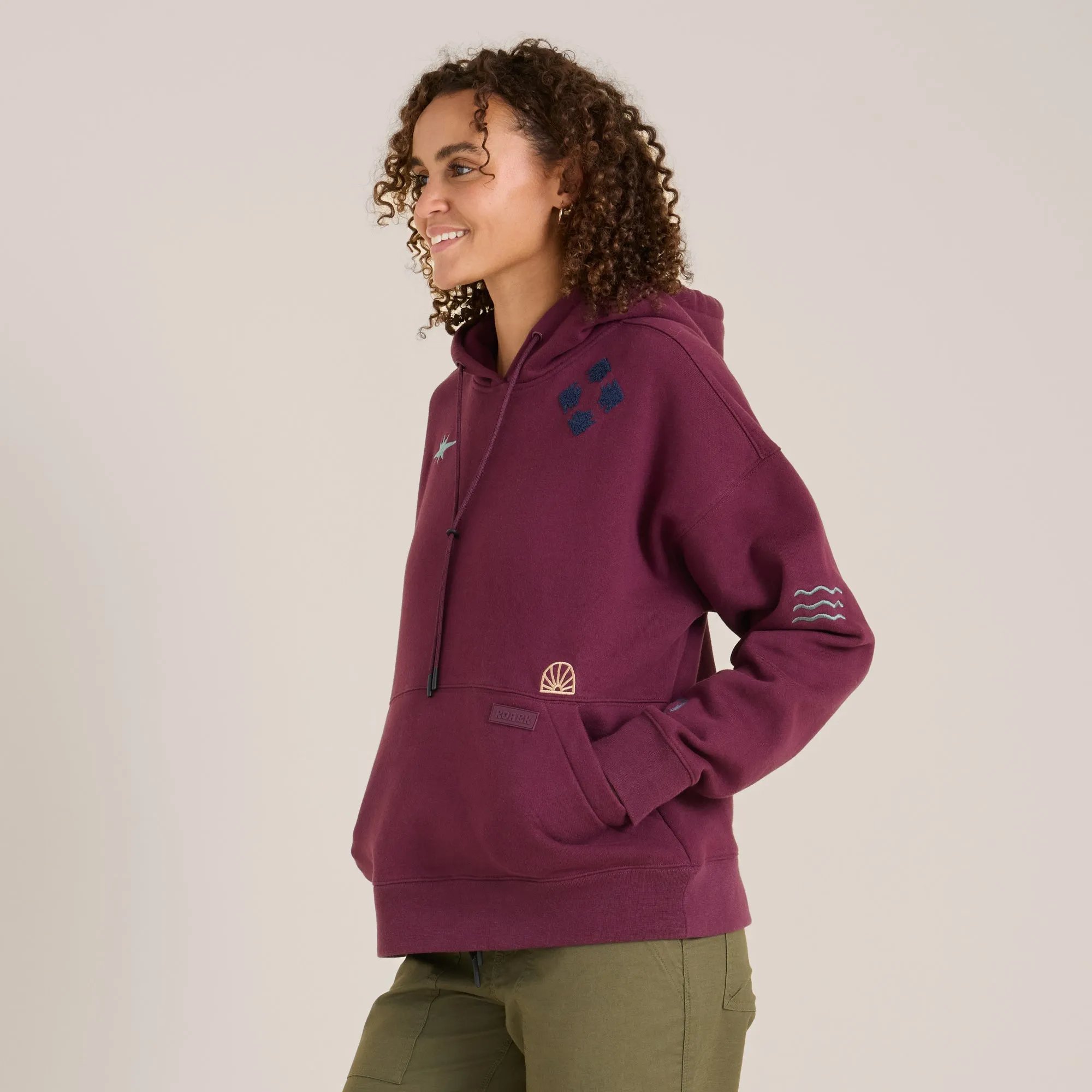Hiker Hoodie - Blackberry sold by Roark product image thumbnail 3