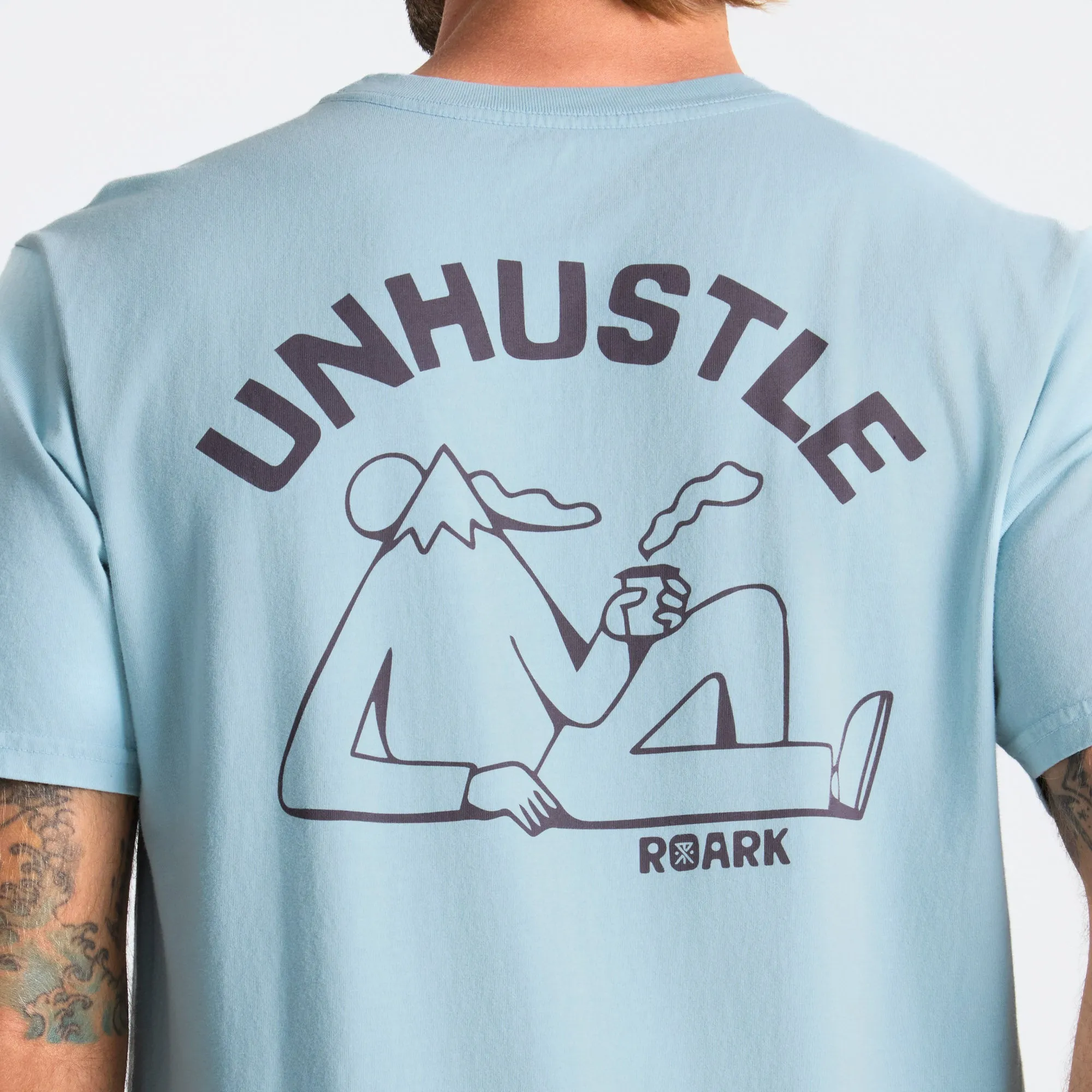 Unhustle Premium Tee - Dusty Blue sold by Roark product image thumbnail 5