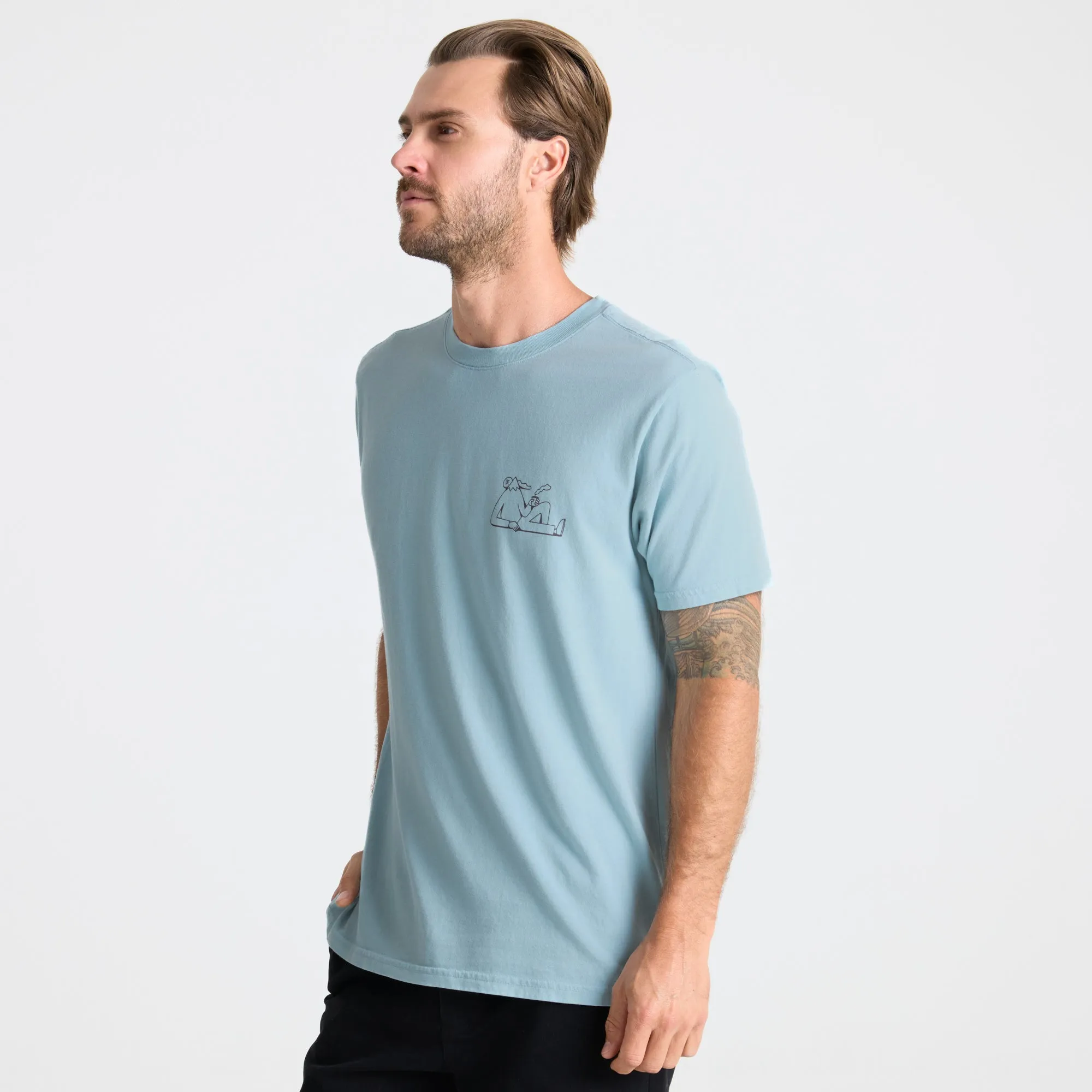 Unhustle Premium Tee - Dusty Blue sold by Roark product image thumbnail 2