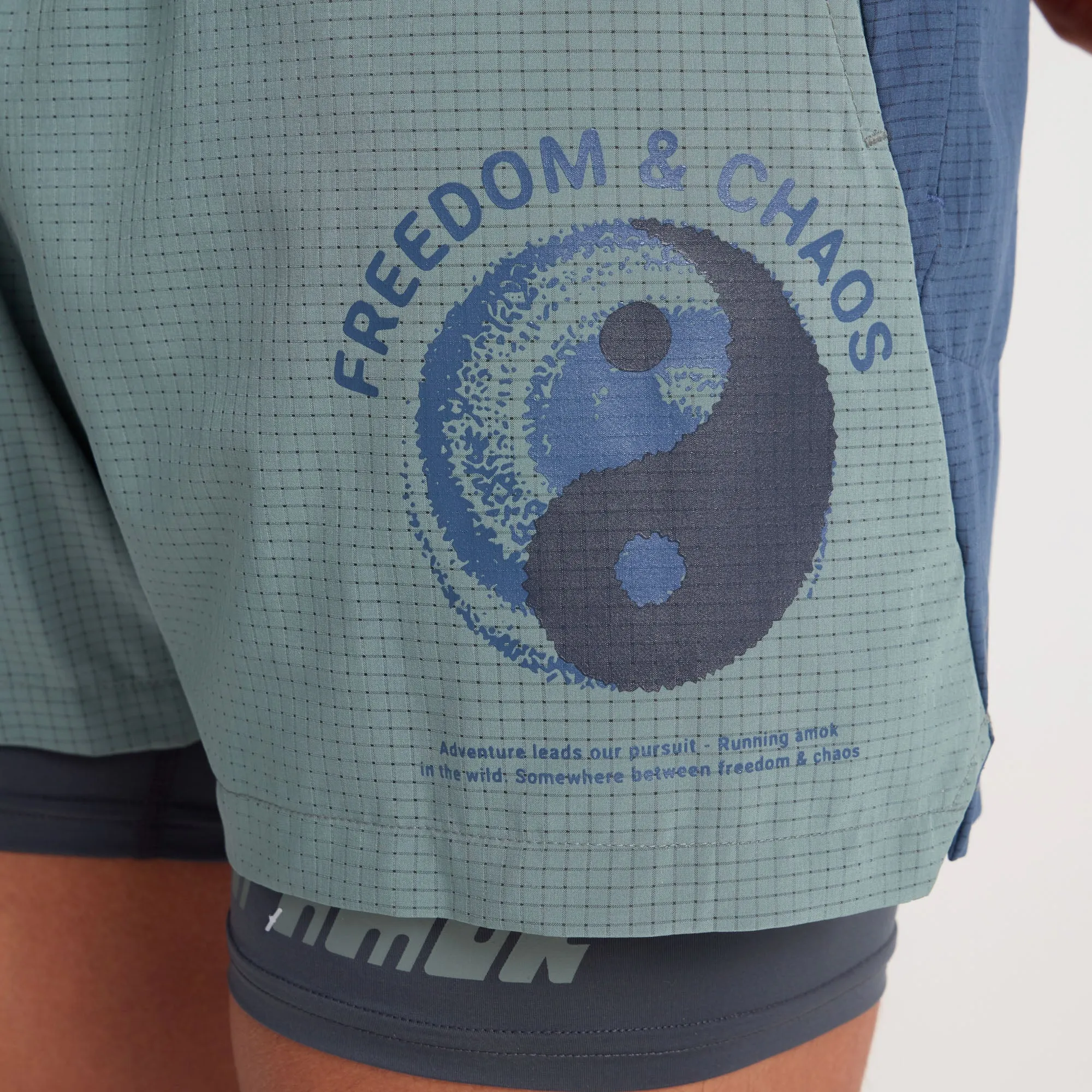 Bommer 3.5" Shorts - Slate Green sold by Roark product image thumbnail 5