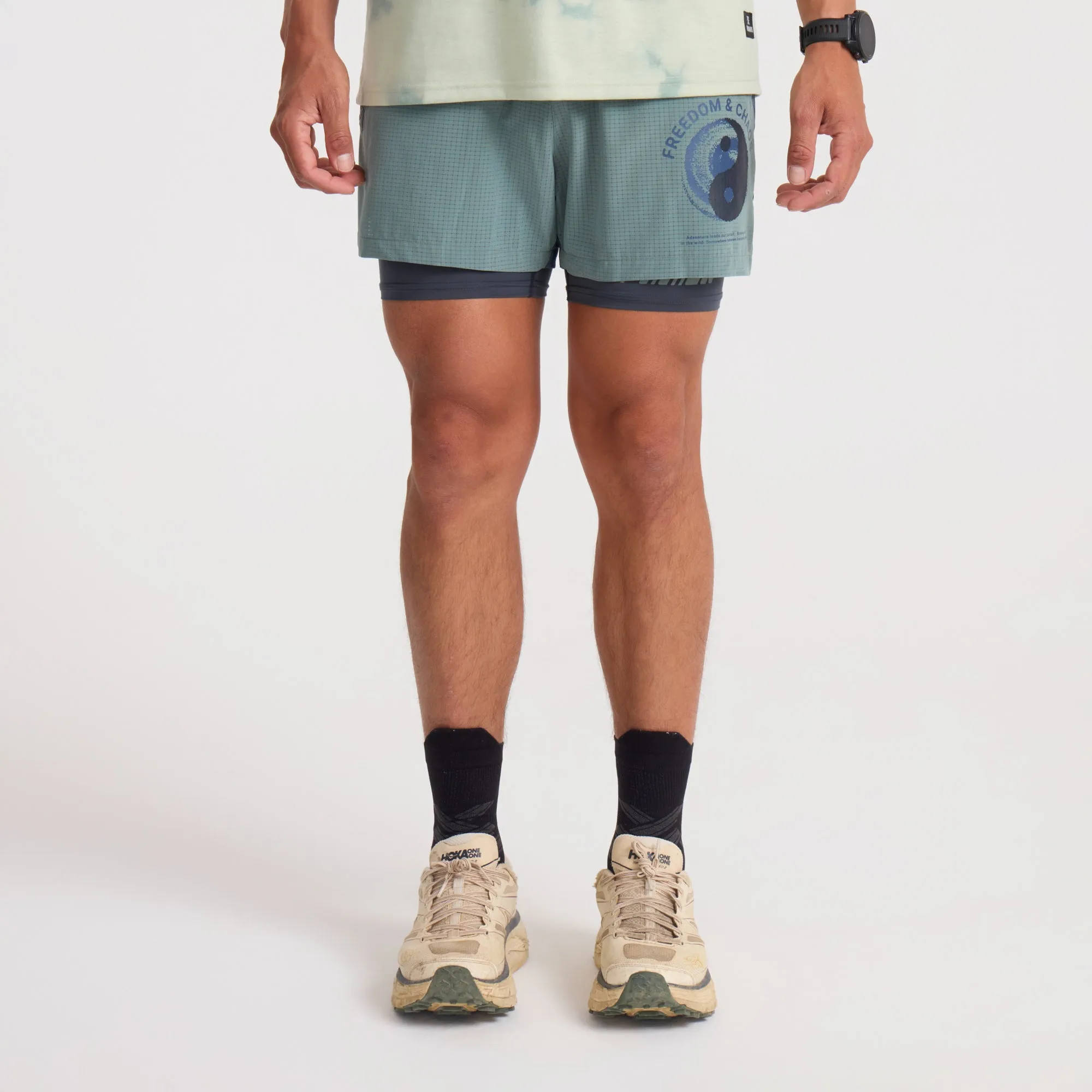 Bommer 3.5" Shorts - Slate Green sold by Roark product image thumbnail 2