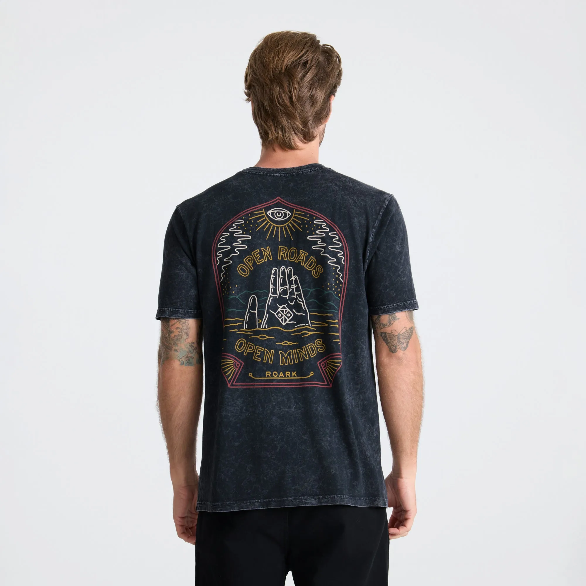 Open Roads Open Minds Premium Tee - Black sold by Roark product image thumbnail 4